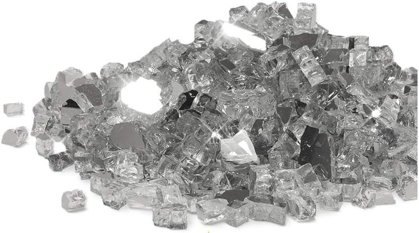 Starfire Glass 10-Pound "Fire Glass" 1/2-Inch TitaniumReflective
