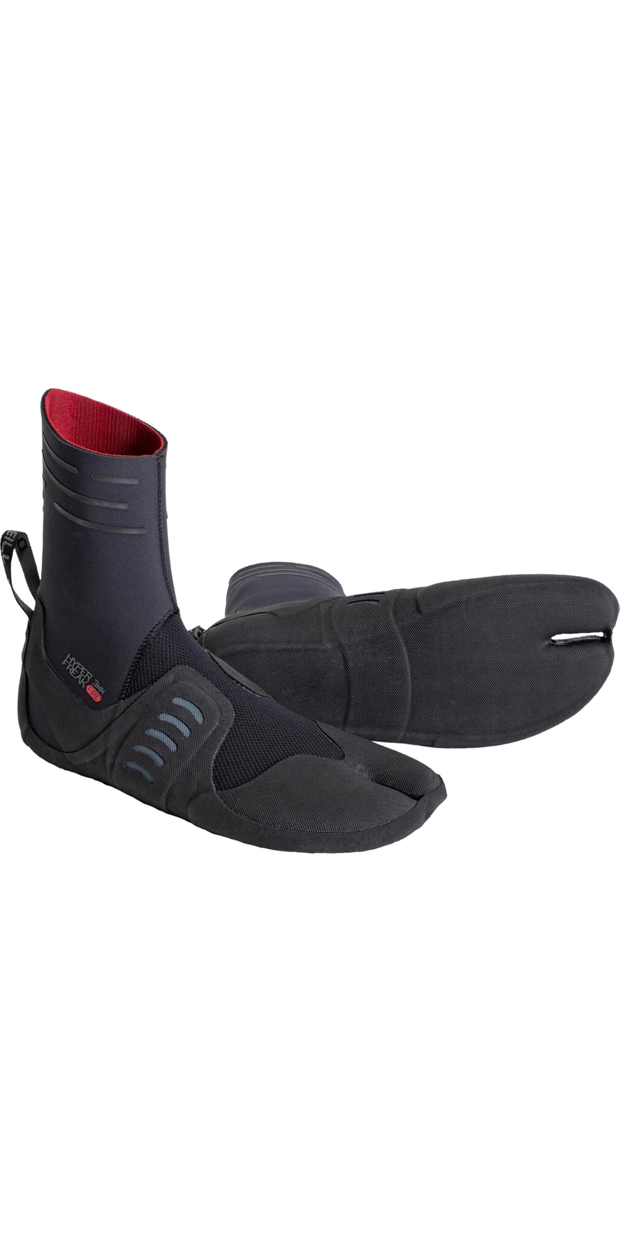 O'NEILL ONeill Hyperfreak Fire 3mm Split Toe Wetsuit Boots - Black Graphite - Unisex