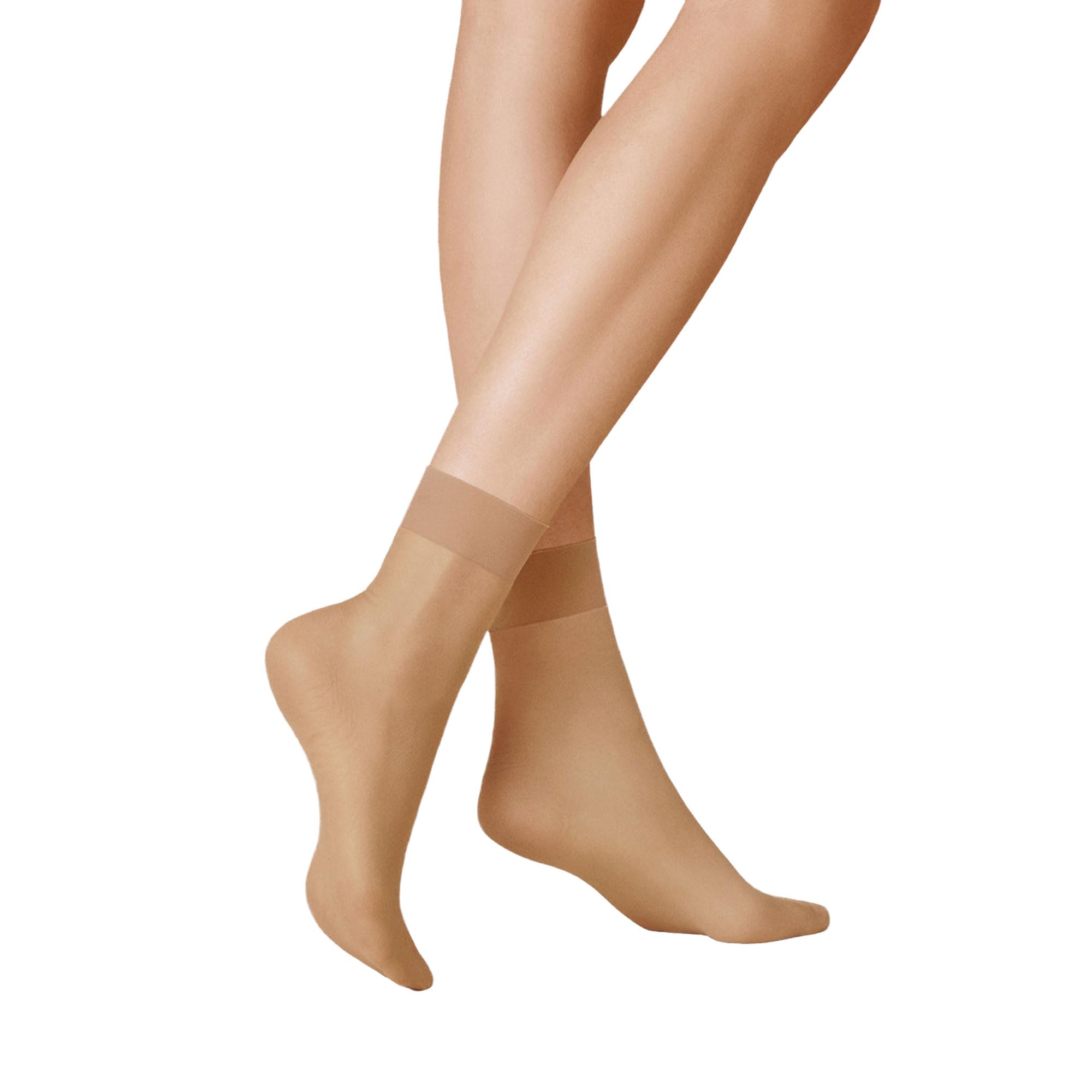 KUNERT Women's Perfect Shine 15 Schimmernd Socks, Cashmere 0540, 39-42