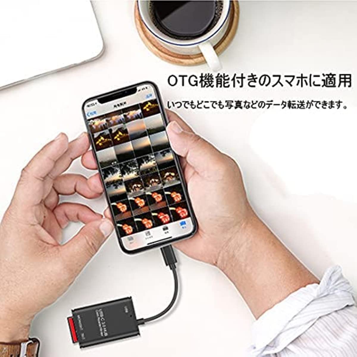 Amazon.co.jp: Type-C USB カードリーダー SD TF 3in1 USB3.0ポート