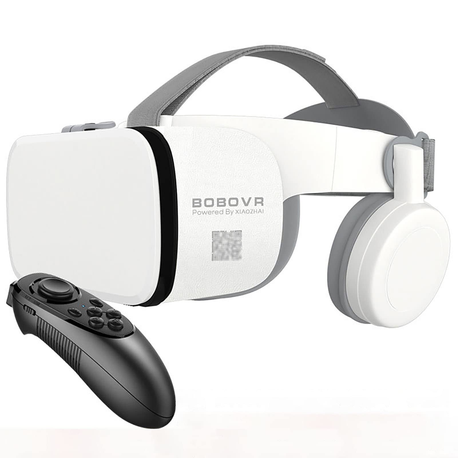 Occhiali VR Occhiali Con Telecomando, Occhiali VR Per Film 3D Videogiochi, Sistema Gioco VR Realtà Virtuale Cuffie VR Per IPhone Apple Android PC Phone ( Color : White , Size : 052 )