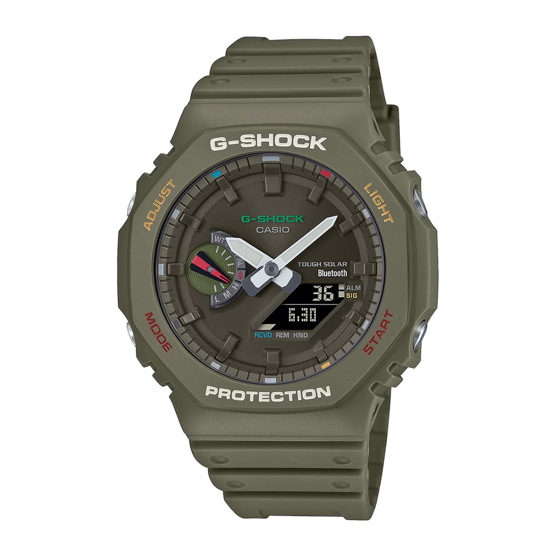 Casio G-Shock GA-B2100FC-3ADR Multi-Coloured Analog-Digital Dial Green Resin Strap Mens Watch Tough Solar Bluetooth G1477 (B0CPMGLNNS) Amazon Price History, Amazon Price Tracker