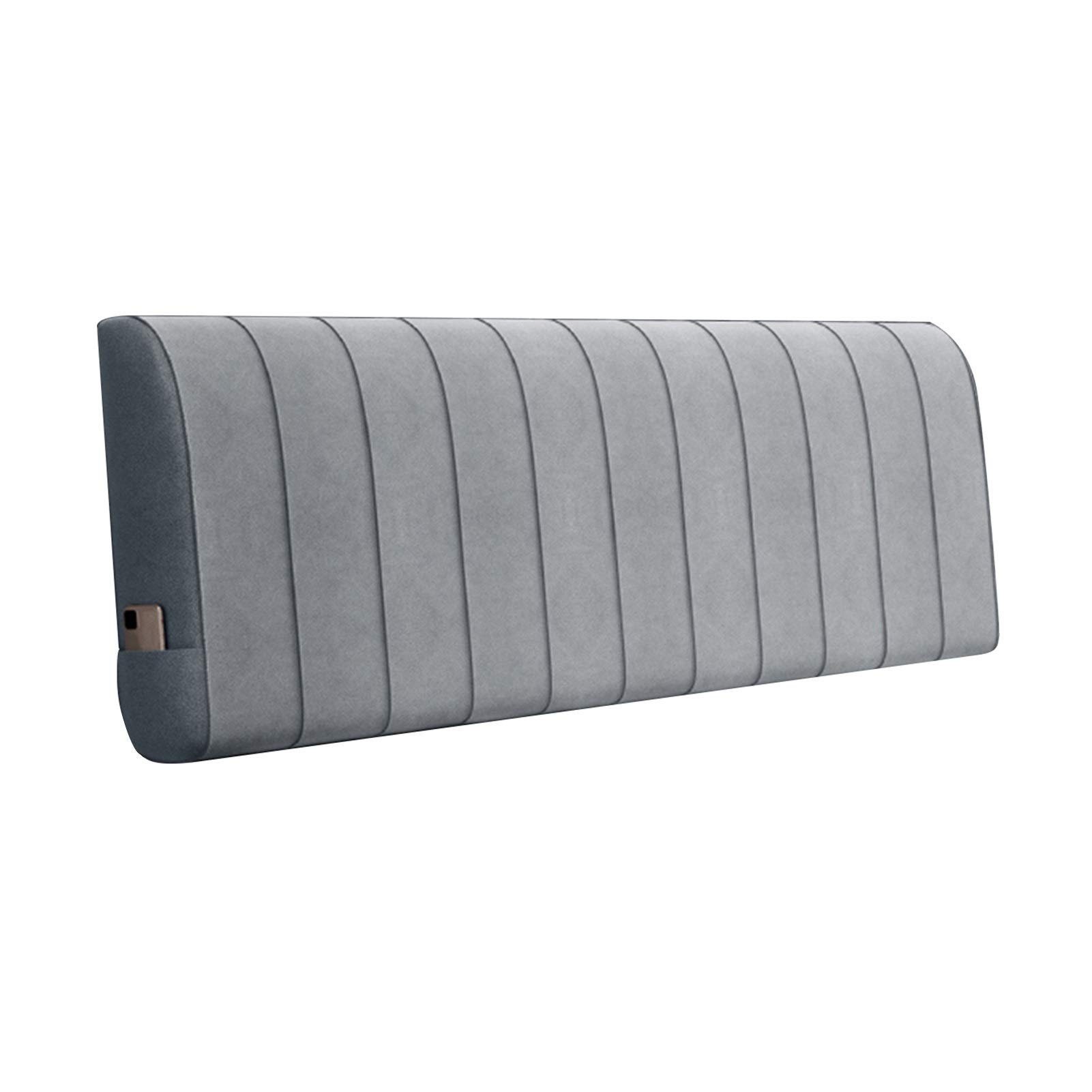 LIANGJUN Headboard Bed Backrest Cushion, Soft Case Reading Pillow, Back Support Lumbar Pad for Hotel Bedroom Double Bed for Bed Without Headboard, Thickness 11cm, 6 Colors