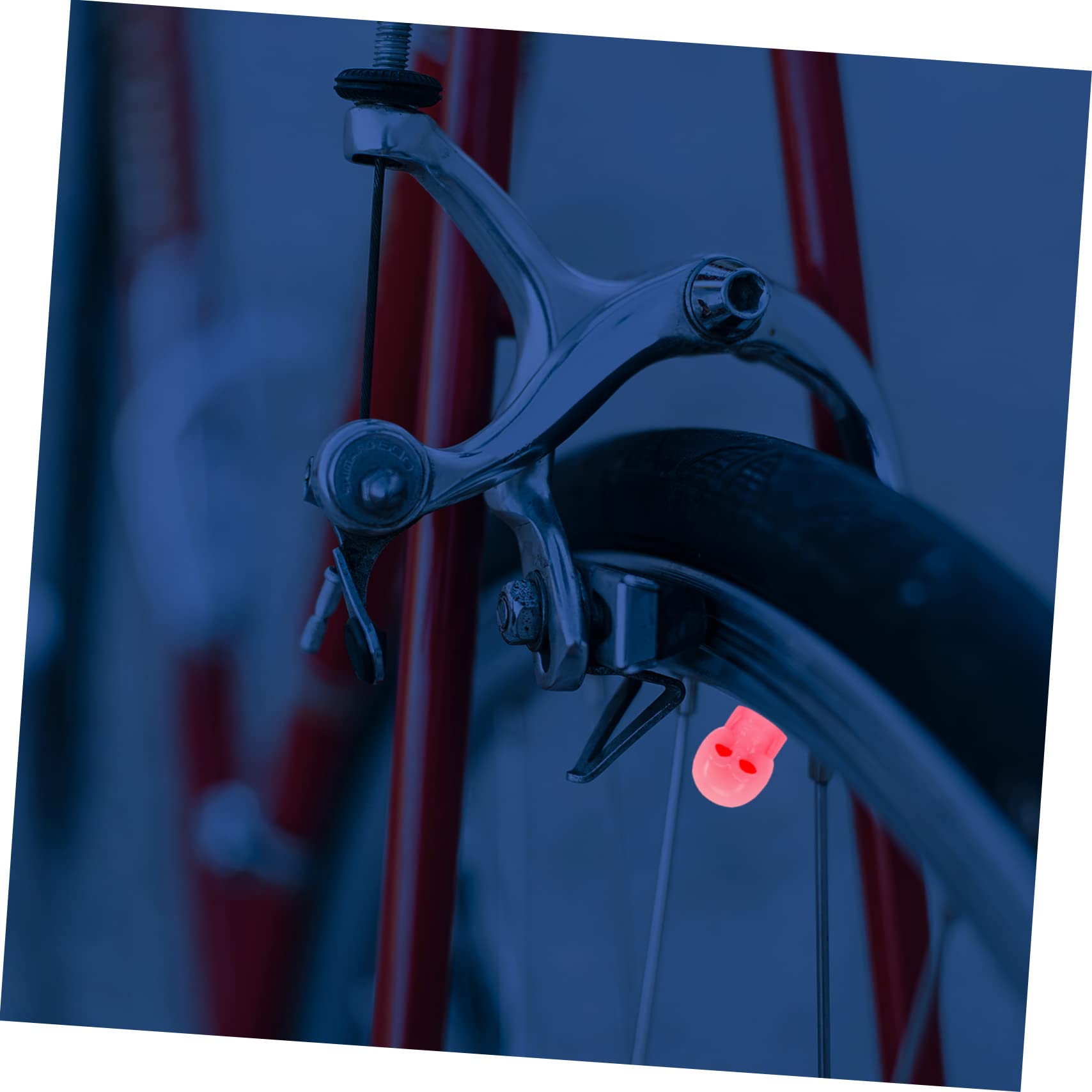 Gatuida 80pièces Capsules De Valve De Pneu Fluorescentes Forme De Crâne Lot de Bouchons Universels pour Voitures Et Vélos Décoration Nocturne pour Jantes