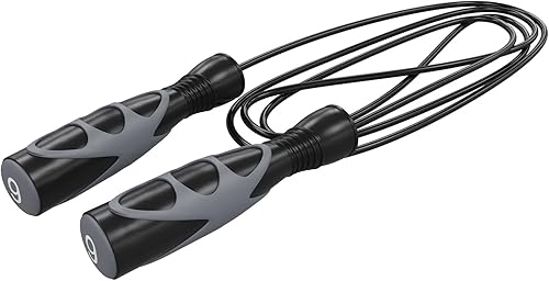 Power Systems Elite Jump Rope - Vinilo prémium y bola radial para máxima rotación