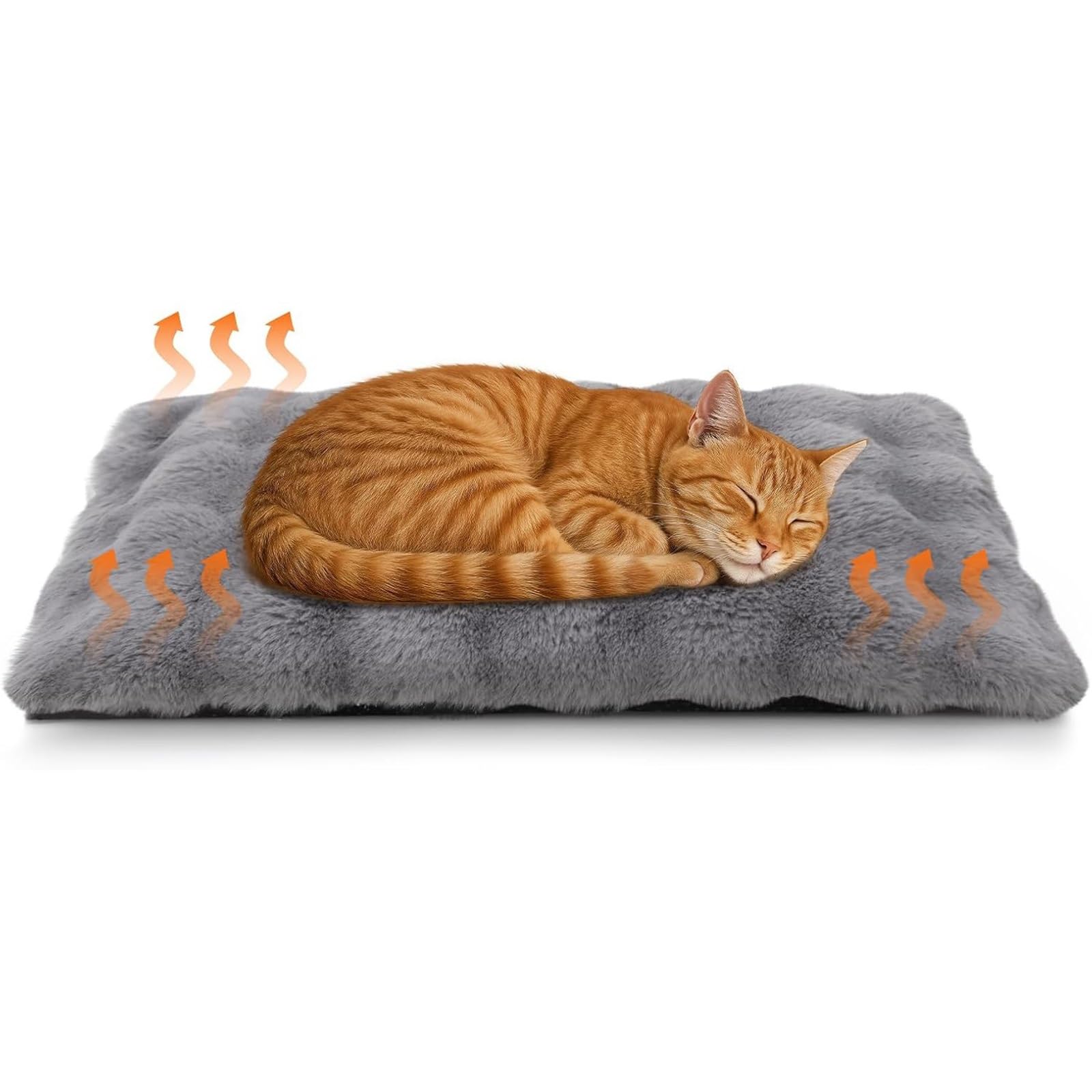 2 Stück, Selbstheizende Hundedecke, Selbstwärmende Katzenmatte, Weich und Bequem, Abnehmbar und Waschbar, für Mittelgroße/kleine Haustiere(Medium)