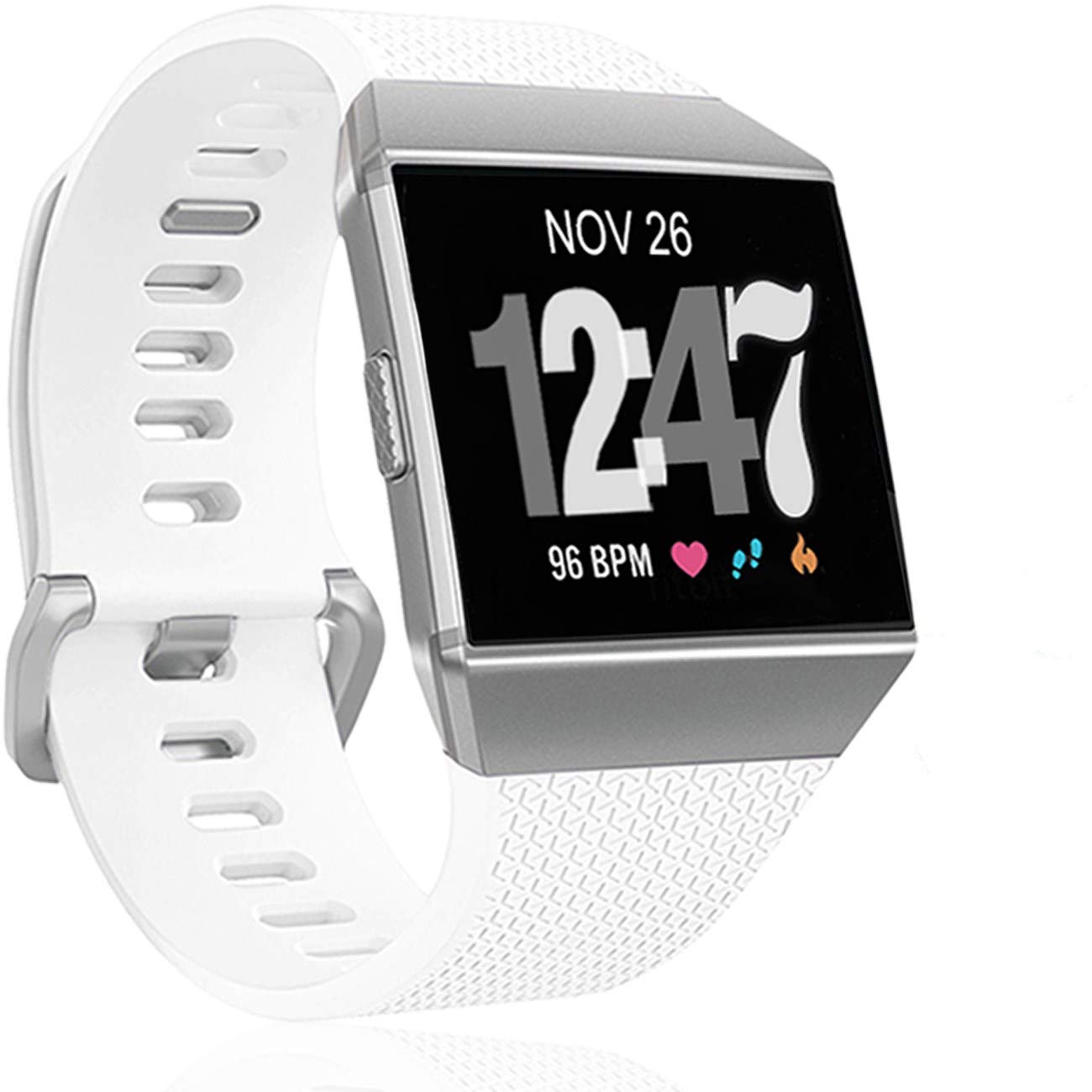 Wepro Bands Compatible with Fitbit Ionic SmartWatch, Watch Replacement Sport Strap for Fitbit Ionic Smart Watch, Large, Small