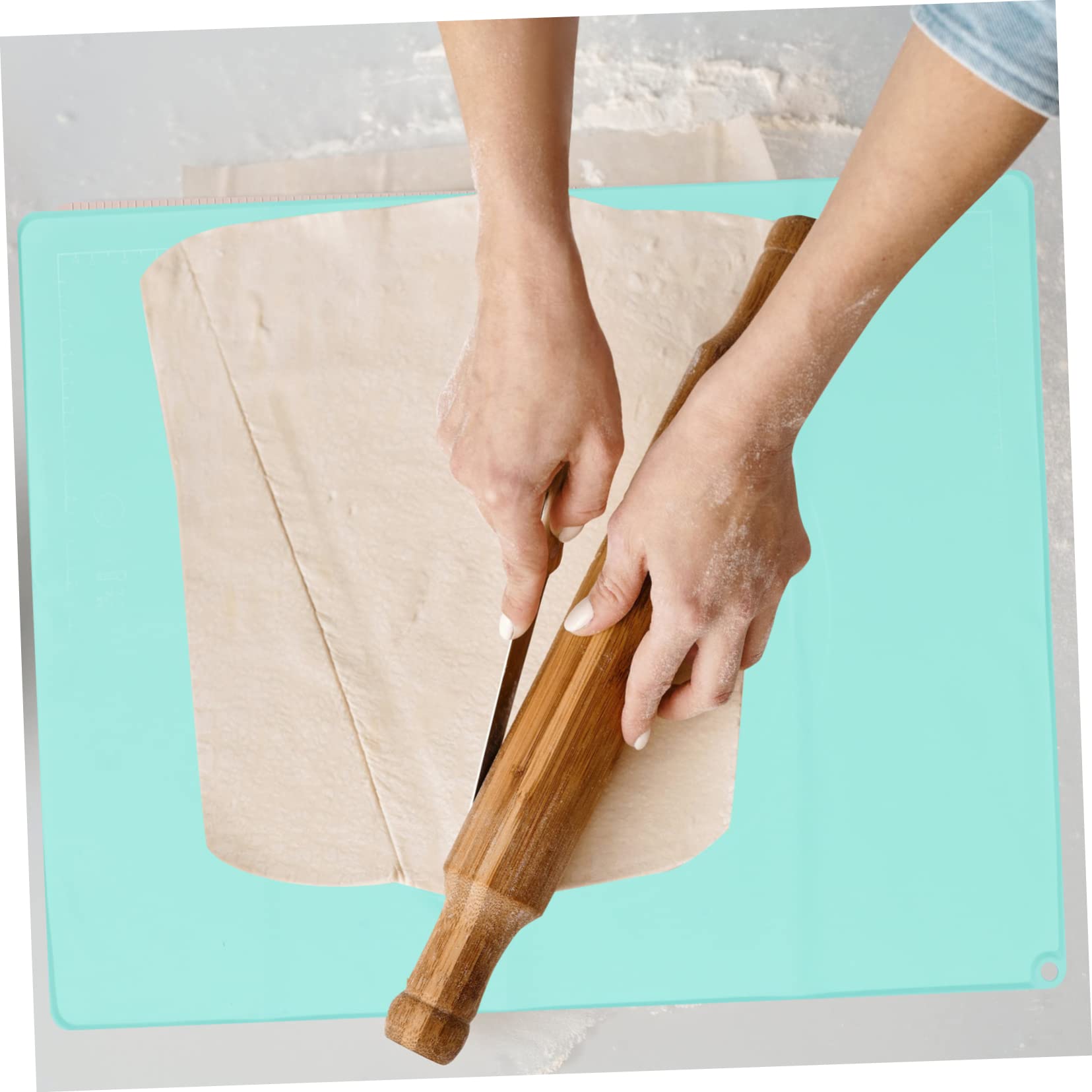 SHOWERORO Tappetino Da Cucina Antiscivolo Resistente All Usura Per Impasto e Stesura Di Pasta Per Macarons Pizza e Biscotti