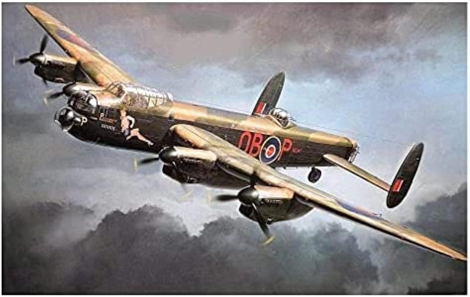 PengQian 5D Diamond Painting Kits Full Drill Antique Airplane Bomber Fighter Diamond Art for Adults Craft Kits for Kids Canvas Wall Art Decoration 30x40CM (40x50cm)