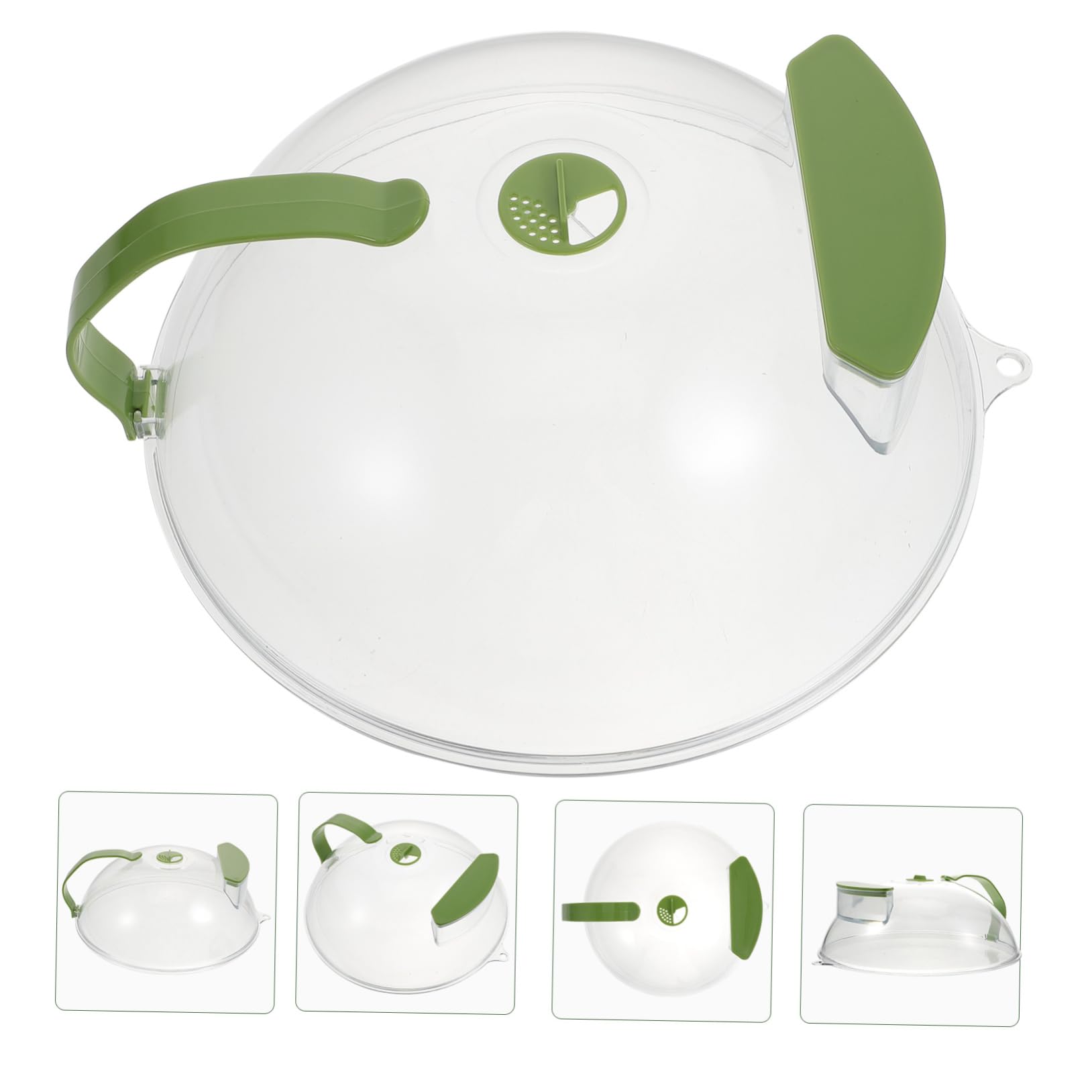 SHOWERORO 1pezzi Coperchio per Microonde Protettivo Coperchio per Avanzi da Cucina Accessorio in Materiale per Alimenti Resistente e Duraturo per Uso Casa Frigorifero e Campeggio