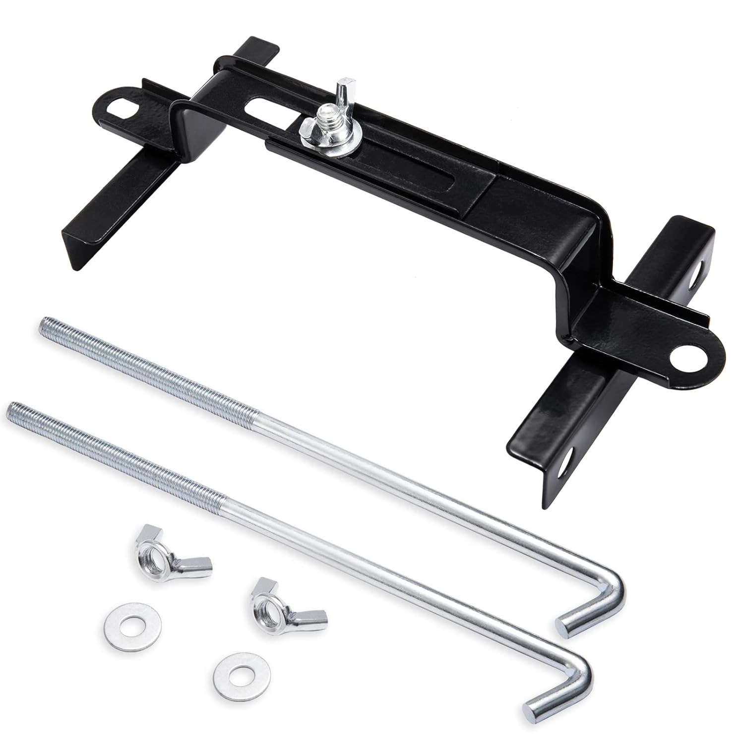 Spurtar Universal Adjustable Crossbar Battery Holder, Battery Hold Down Bracket, Car Battery