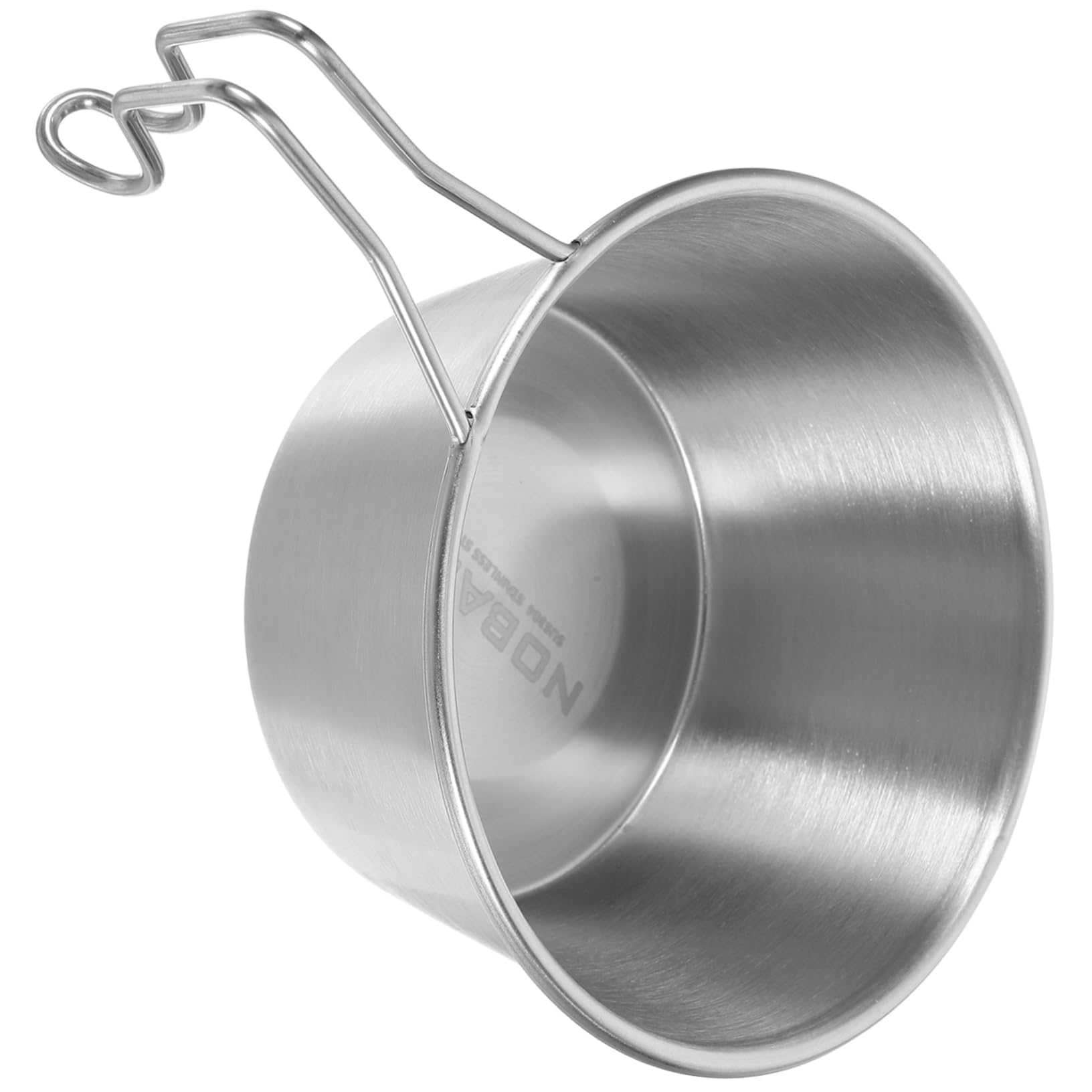 ifundom Outdoor Camping Bowl with Handle Portable Stainless Steel Soup Bowl for Hiking Backpacking and Picnics Lightweight Design for and Reusable Convenience