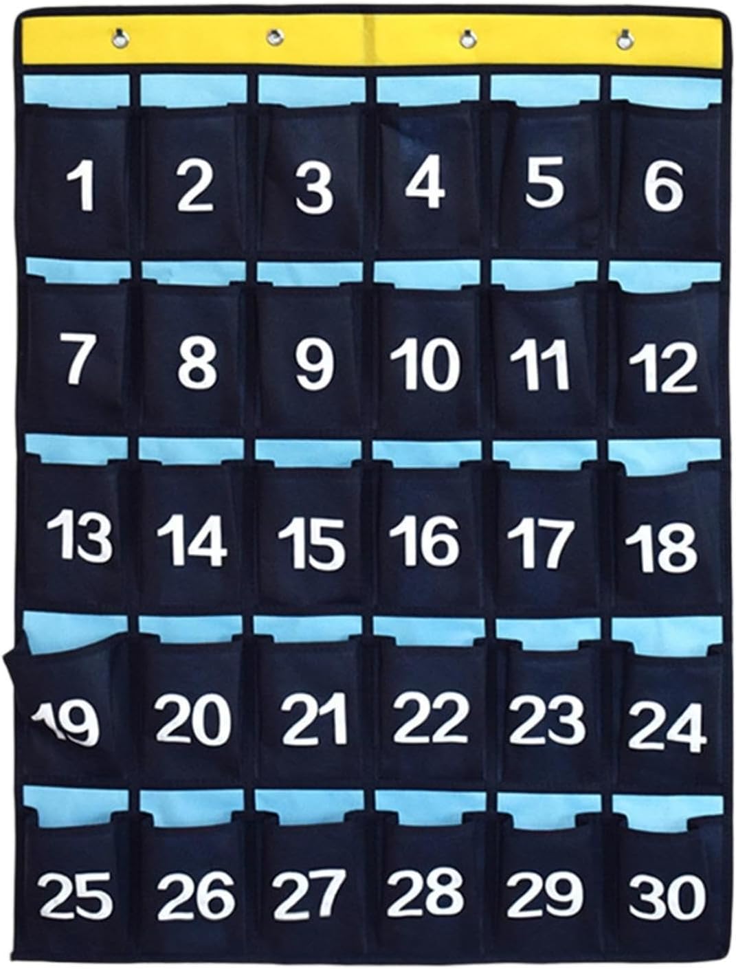 ポケットチャート 吊り下げ式 壁掛け 収納ポケット 番号付き 収納オーガナイザー 大容量 携帯電話 ホルダー 省スペース 不織布製