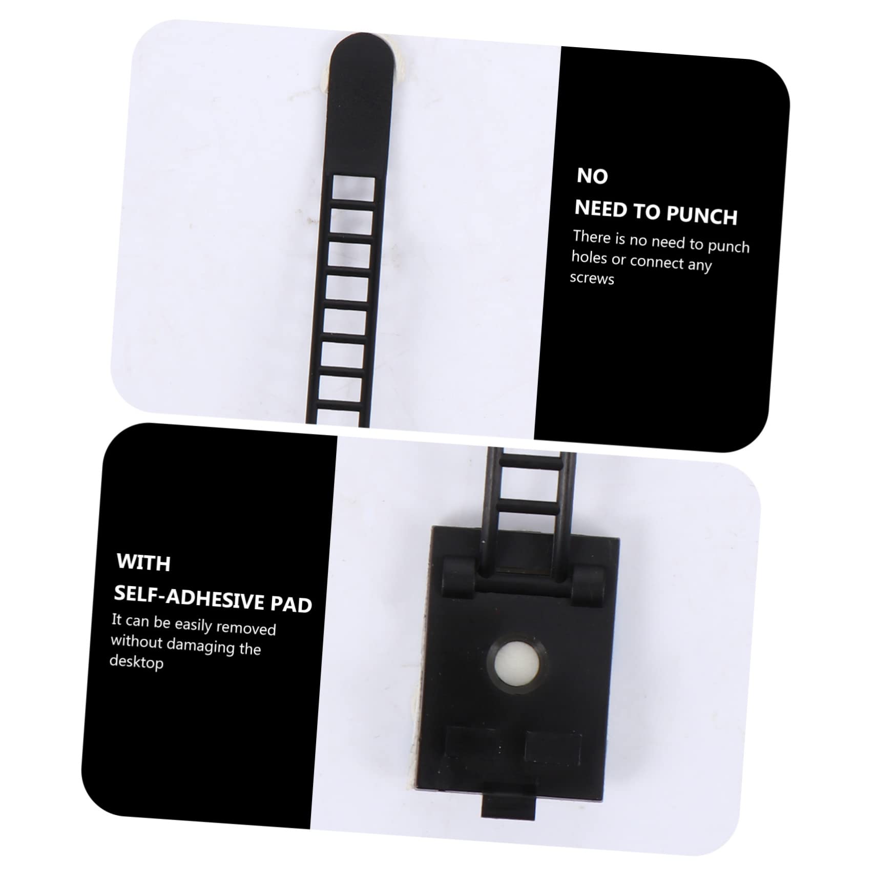 DOITOOL 150stücke Selbstklebende Kabelclips Für Kabelmanagement Verstellbare Kabelhalter Ordentlichen Organisation Von Ladekabeln Usb-kabeln Und Netzkabeln