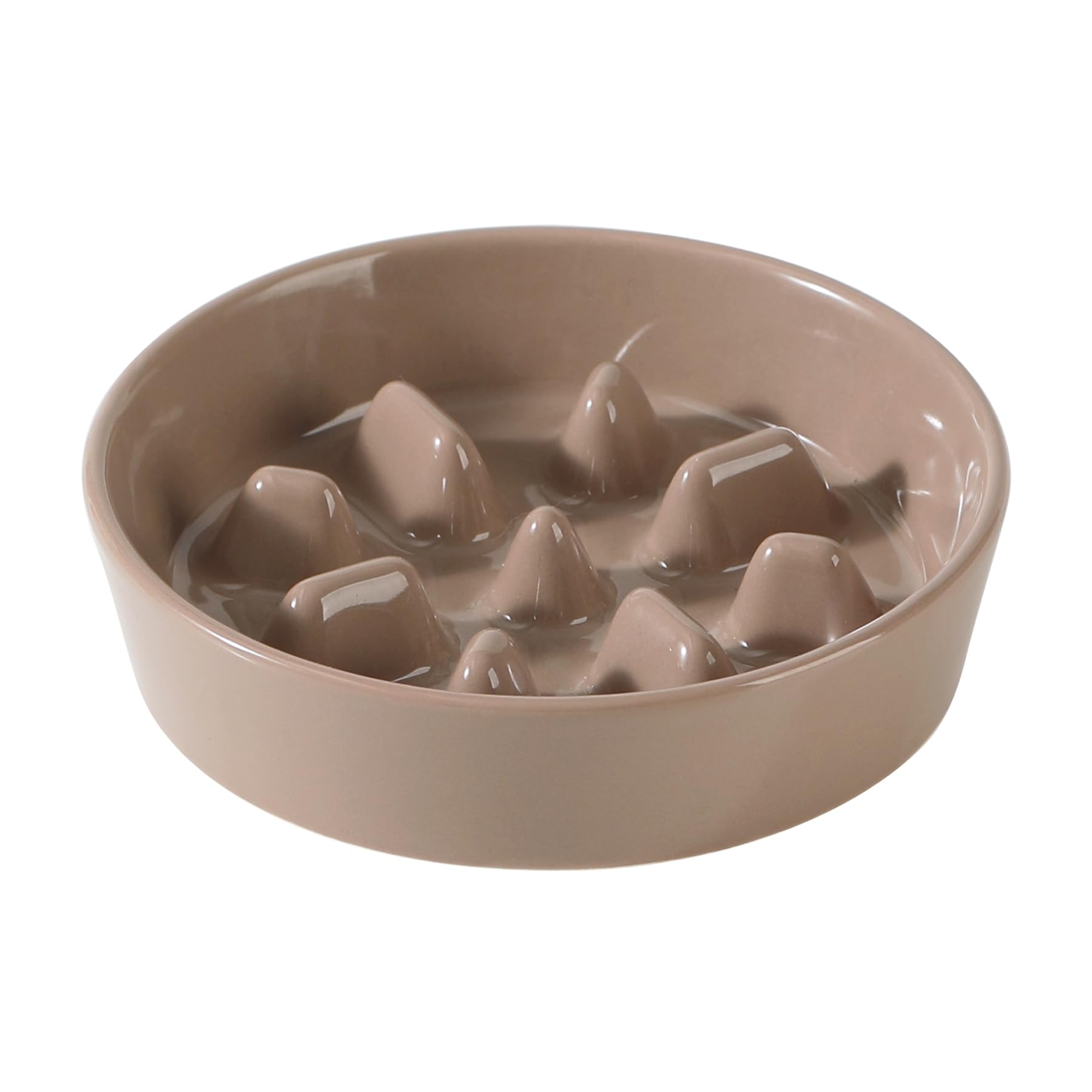 Havniva Ceramic Slow Feeder Dog Bowls, 1.2 Cups Dog Bowl Slow Feeding for Small and Medium Breed, 7.3inch Puzzle Dog Food Bowl Slow Feeder Non-Slip Anti-Gulping and Anti-Choking Reduces Bloating — image 1