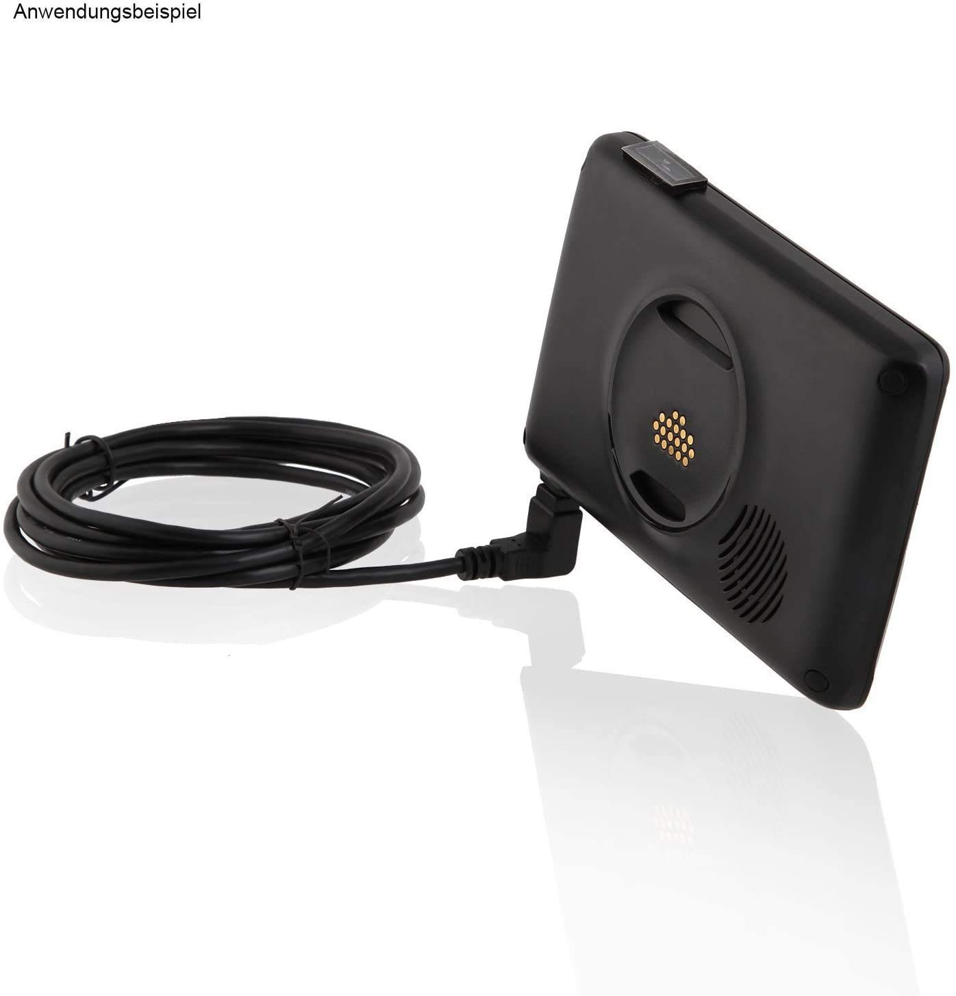 Cavo USB 2.0 Mini USB Angolato 90° 180cm Nero per Navigatori Medion Falk Tomtom Becker Navigon