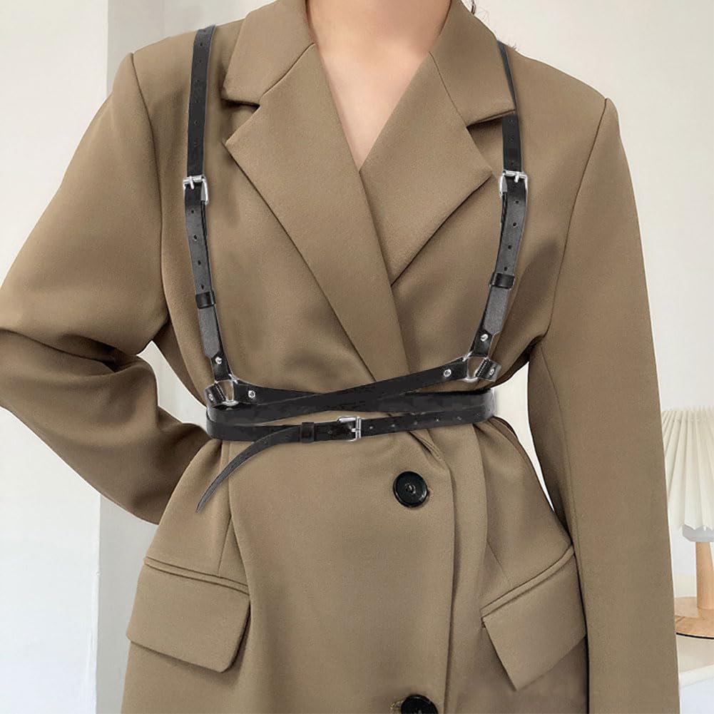 GORGECRAFT Ceinture En Cuir Synthétique Noir De 1,8 M X 5,1 Cm De Large