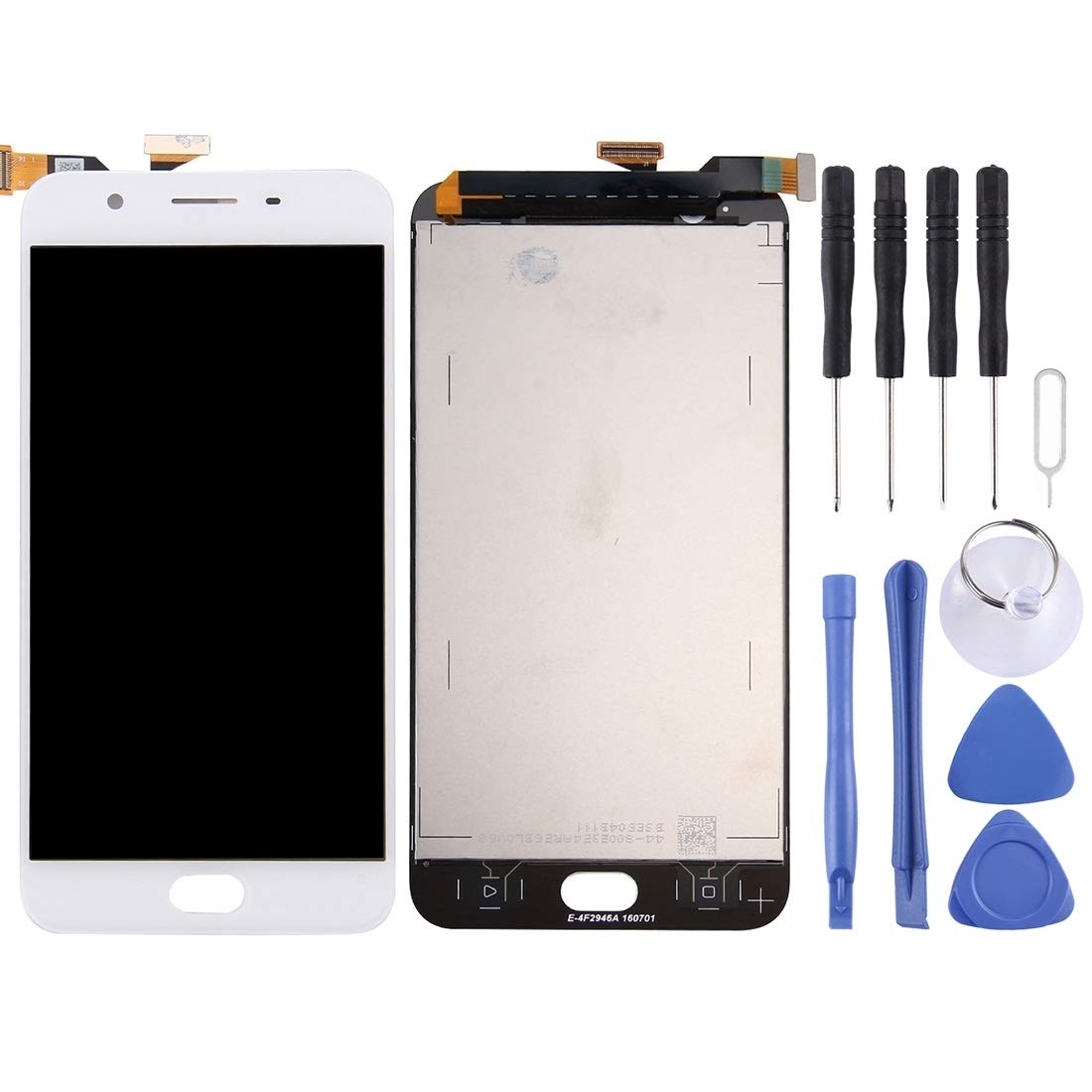 WanShiHengTong Screen Spares GGR for Oppo A59 / F1s LCD Screen and Digitizer Full Assembly(White) Phone Repair (Color : White)