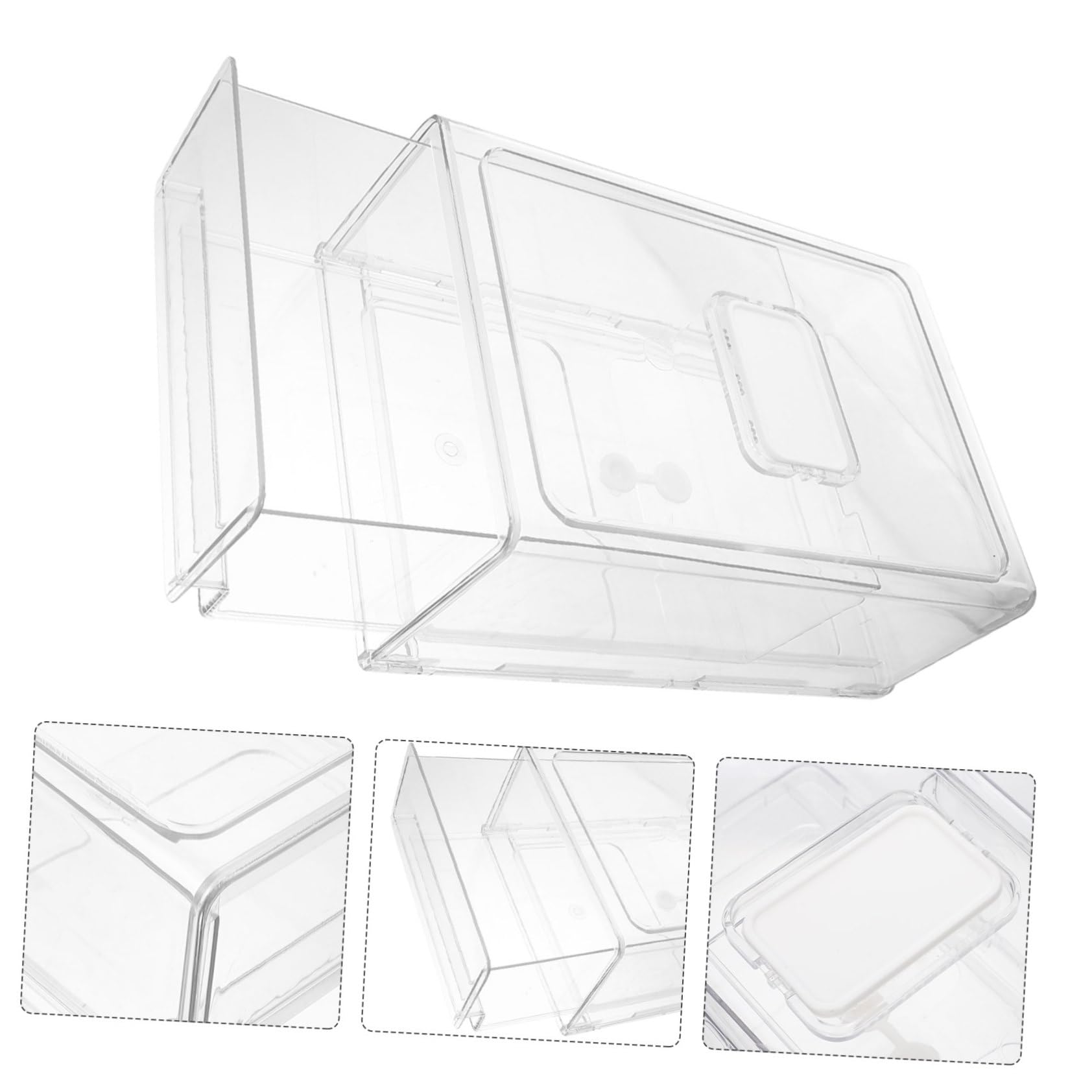 Caja Organizadora de Nevera Extraíble de Gran Resistente Antideslizante para Almacenamiento Práctico de Frutas Verduras y Alimentos Congelador y Cocina