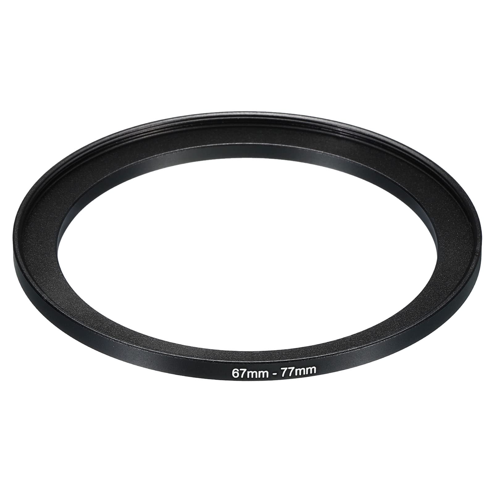 PATIKIL 67mm-77mm Metal Step Up Ring, Camera Lens Filter Adapter Ring Aluminum Filter Adapter Ring for Camera Lenses Hood Black