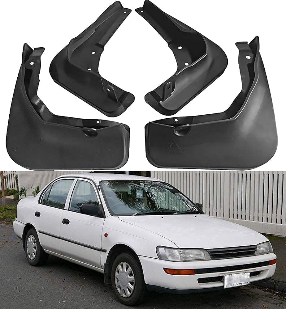 Acwyahso Car Mud Flaps for Carola Altis E100 Ae100 1993-1998 Splash Guards Mudguards Front Rear 4pcs - Anti-Scour & Impact Resistant, Heavy Duty Stone Shield