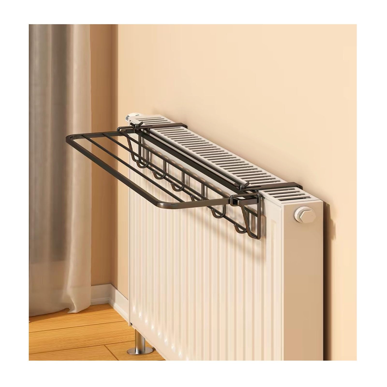 Étagère radiateur pour salon et couloir : transformez votre entrée avec ce rangement suspendu