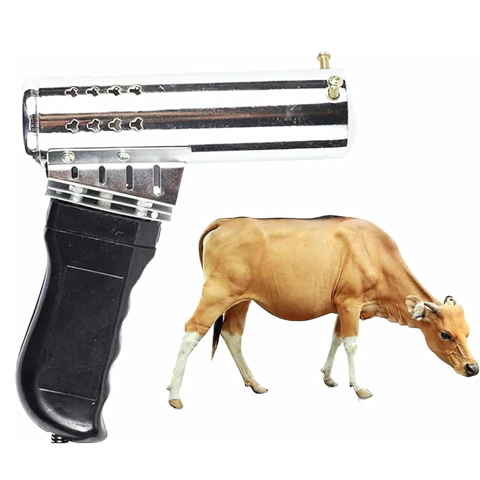 Dehorner elettrico per capre e bovini, riscaldamento rapido, strumento di dehorning senza sangue per vitelli e agnelli (15-70 giorni), efficiente attrezzatura agricola per la cura degli animali