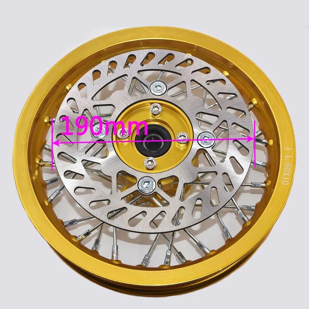 Cerchioni CNC Hub 1.60-10 Cerchio anteriore e posteriore da 10 pollici per motociclette fuoristrada di piccole dimensioni Cerchioni per moto