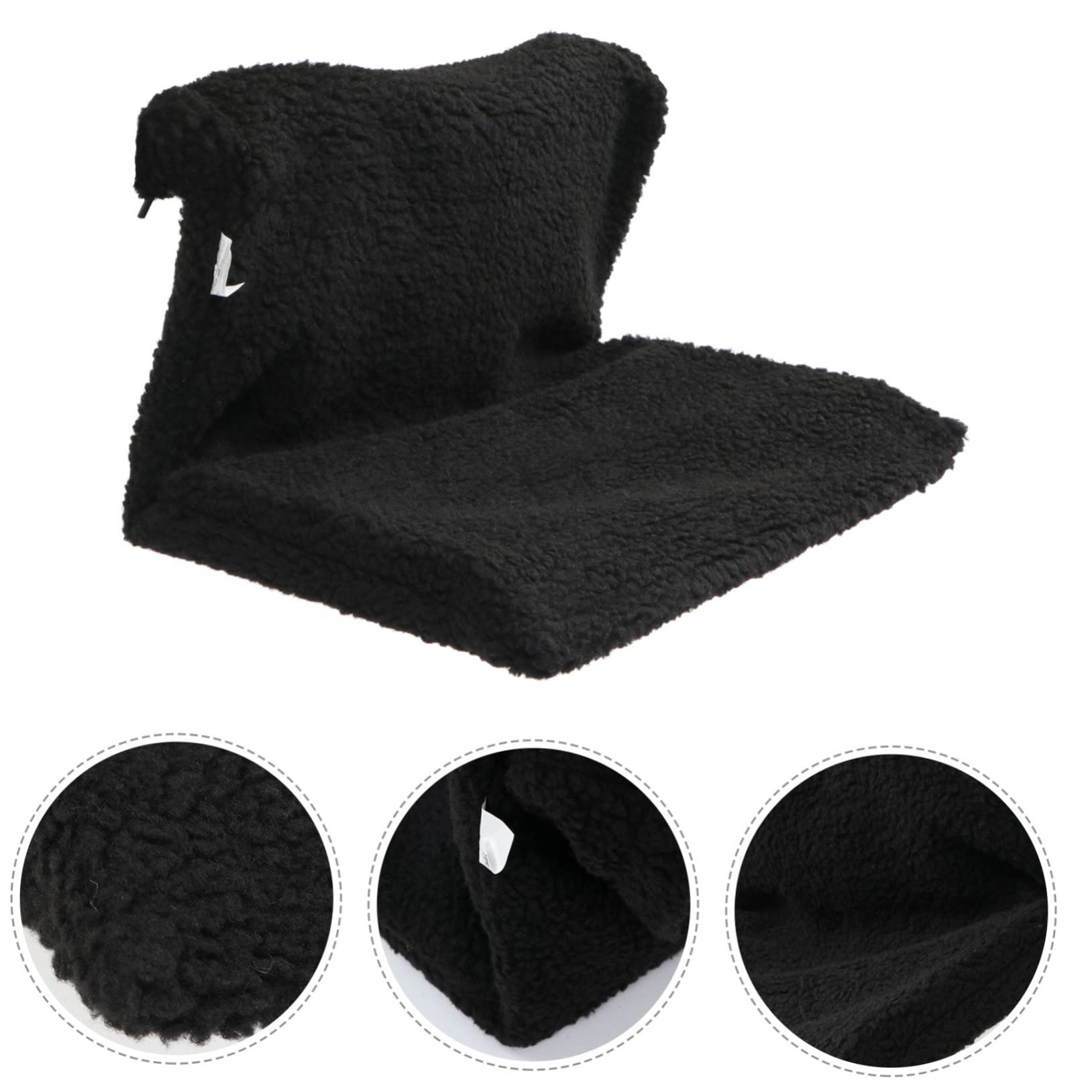 Mobestech Hamac pour Chat Suspendu Cadre Fer Noir en Polaire