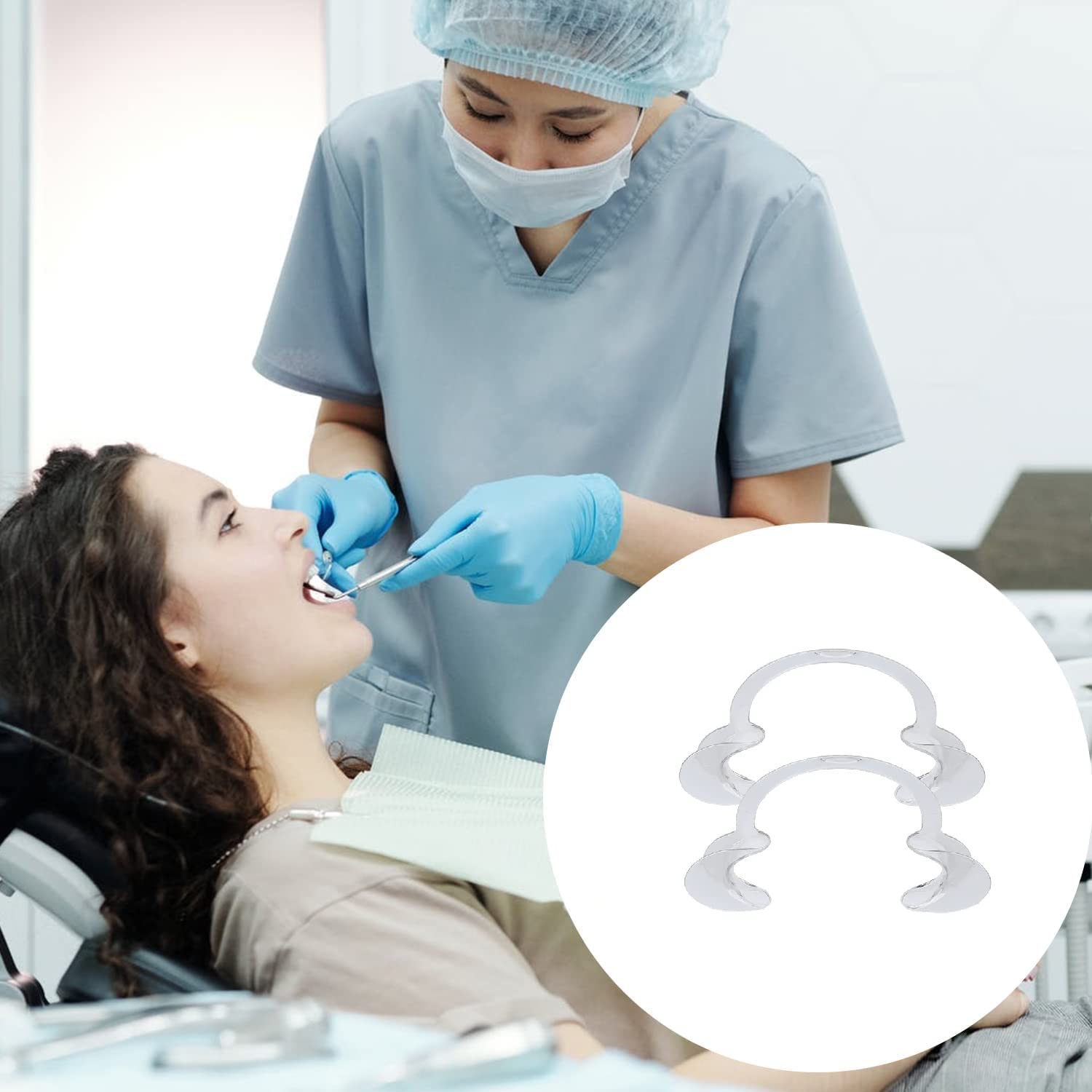 Dental C-Shape Cheek Retractor – Apribocca A C Per Sbiancamento Denti – 3 Taglie