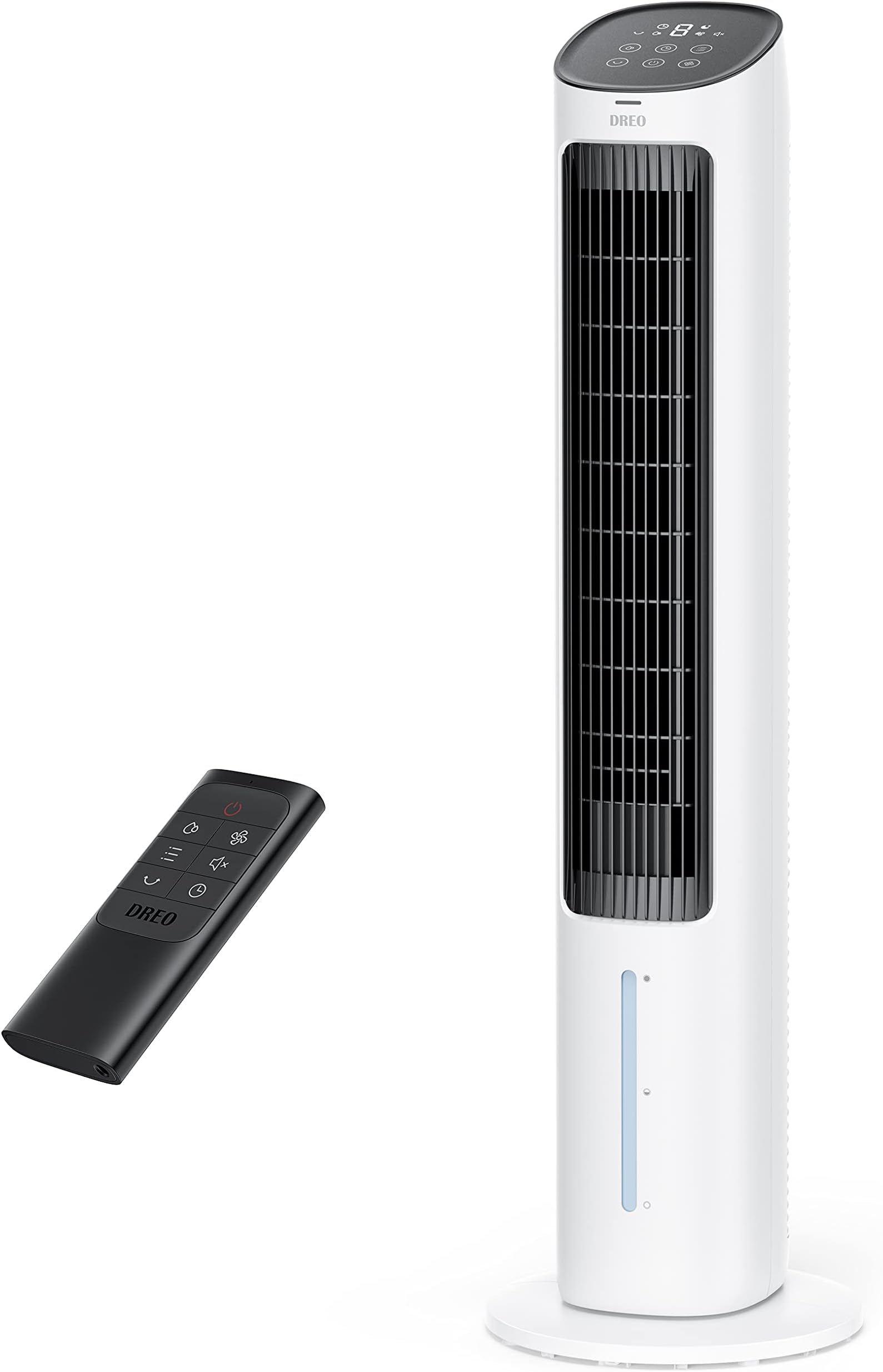 Dreo Cooling Fans That Blow Cold Air, 40" Evaporative Air Cooler, 2023 Upgrade Tower Fan for Bedroom with 80° Oscillating, Ice Packs, Remote Control, 3 Modes 4-Speed Quiet Floor Fan Home/Office