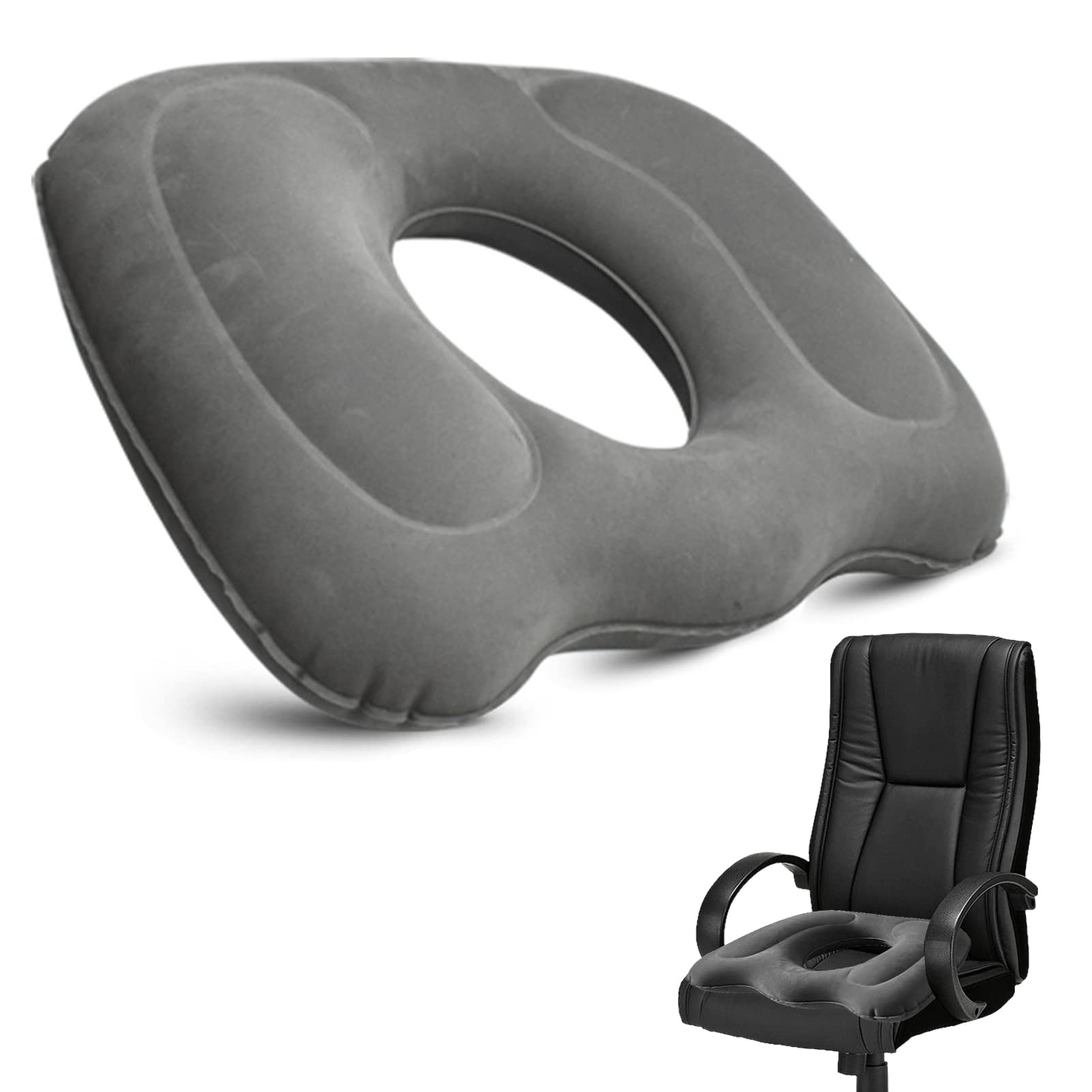 Amazon.co.jp: 円座クッション ドーナツクッション 膨張式