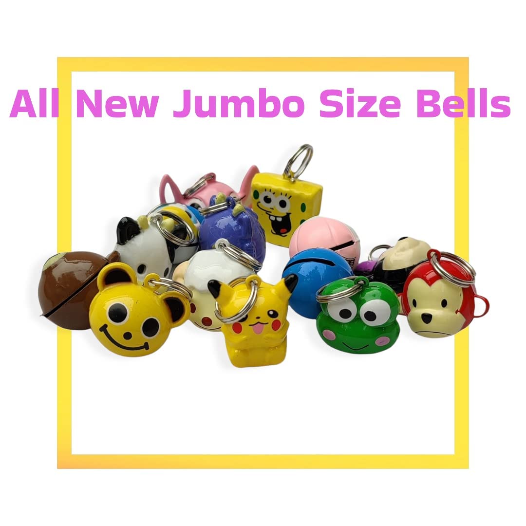 Jumbo Pikachu Face Collar Charm Bell for Pets