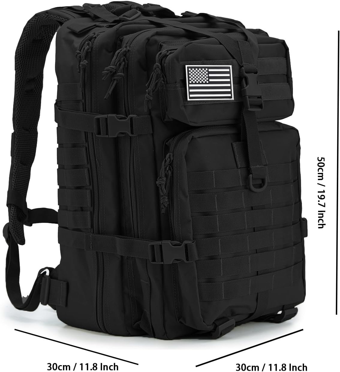 QT&QY 45L Military Tactical Backpacks For Men Camping Hiking Trekking Daypack Bug Out Bag Lage MOLLE 3 Day Assault Pack