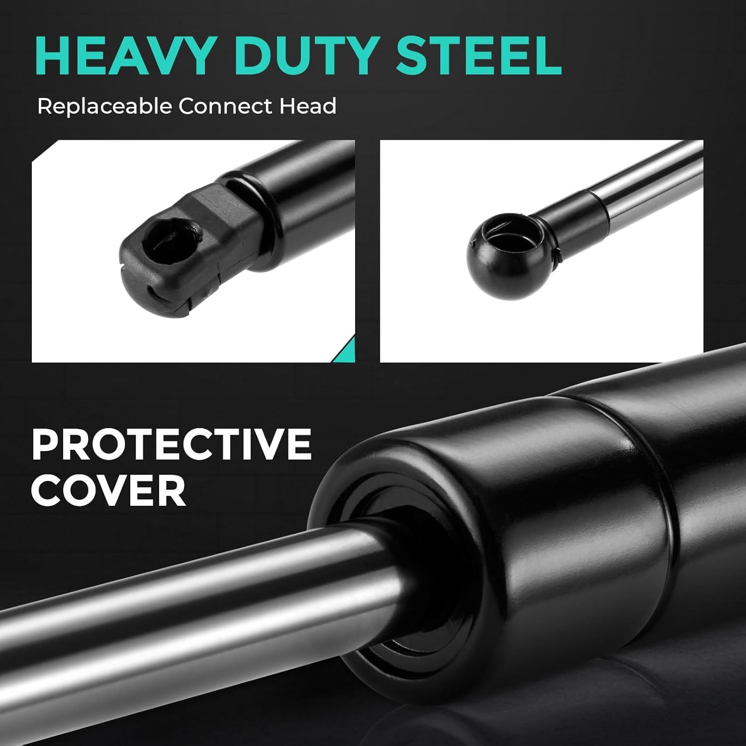 HelloAuto Rear Hatch Lift Supports for Jeep Grand Cherokee 2011-2013, Liftgate Tailgate fit for 2011-2013 Cherokee with Power Liftgate & Added Roof Ladder(Set of 2)