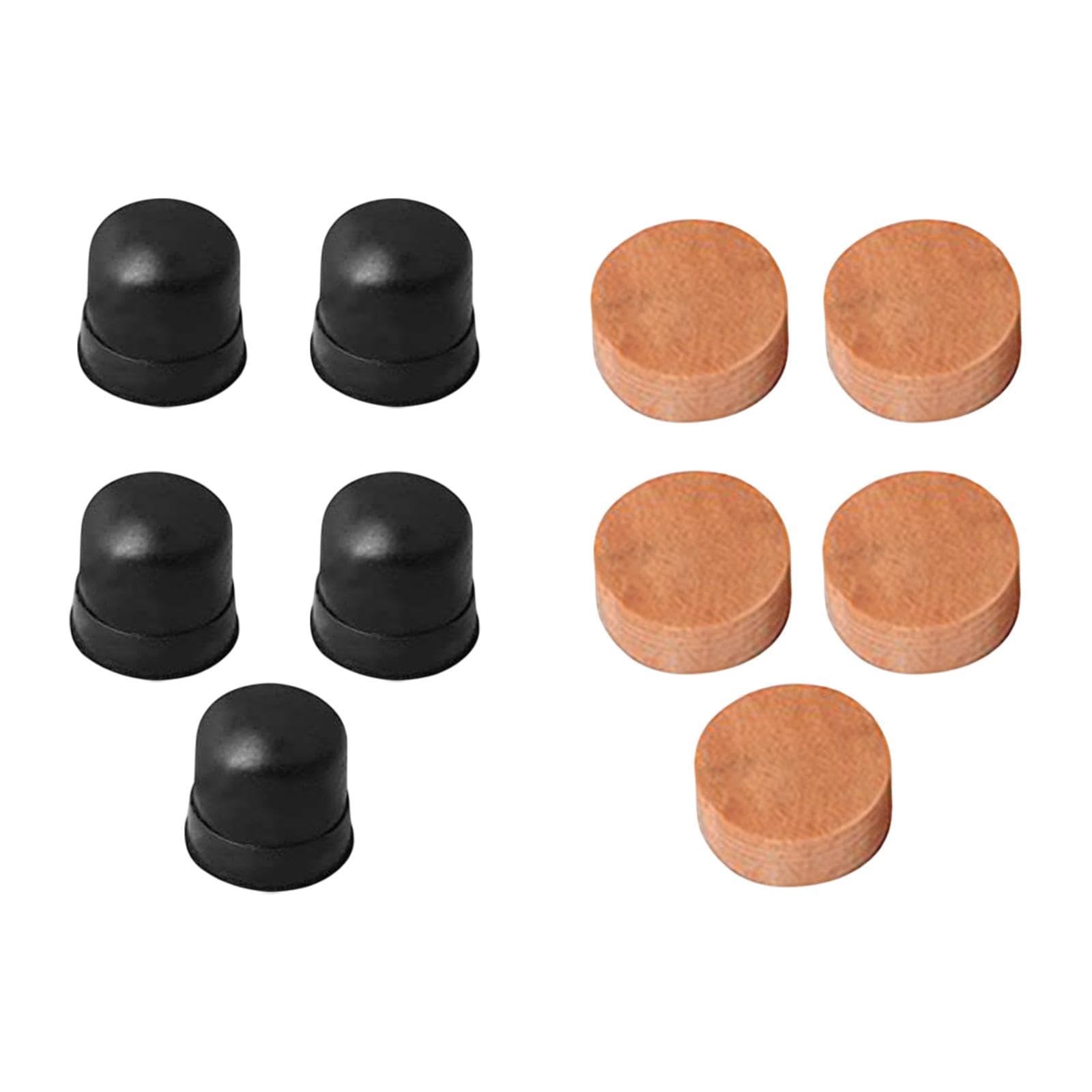 Jojomis 5Pcs Trombone Spit Valve Corks with Cork Pad – Premium Cork Silicone Pads for Trumpet, Cornet, and Trombone Water Key, Sound Insulation, Easy Installation
