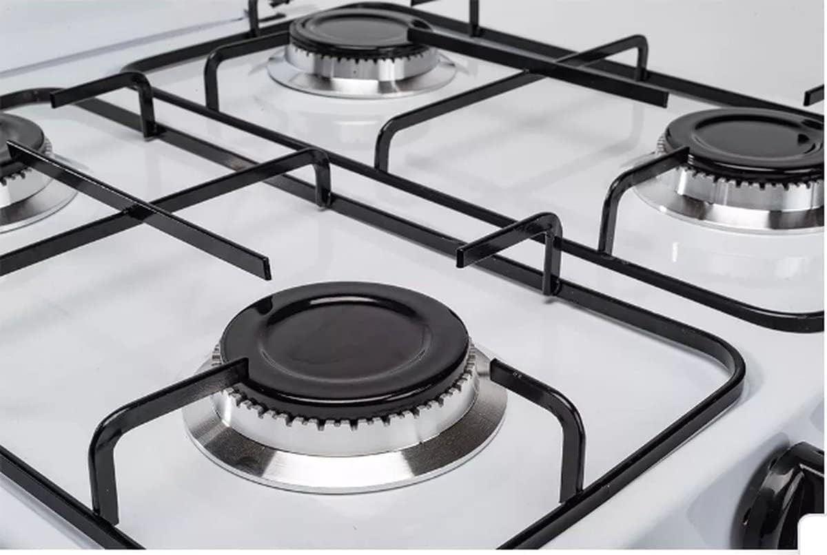 SMH LINE® Réchaud à gaz de camping 2 Feux lumières, 50 mbar, gaz propane, 4,4 kW, plaque de cuisson camping, bouteille à gaz, cuisinière extérieure, XL (sans tuyau ni régulateur)