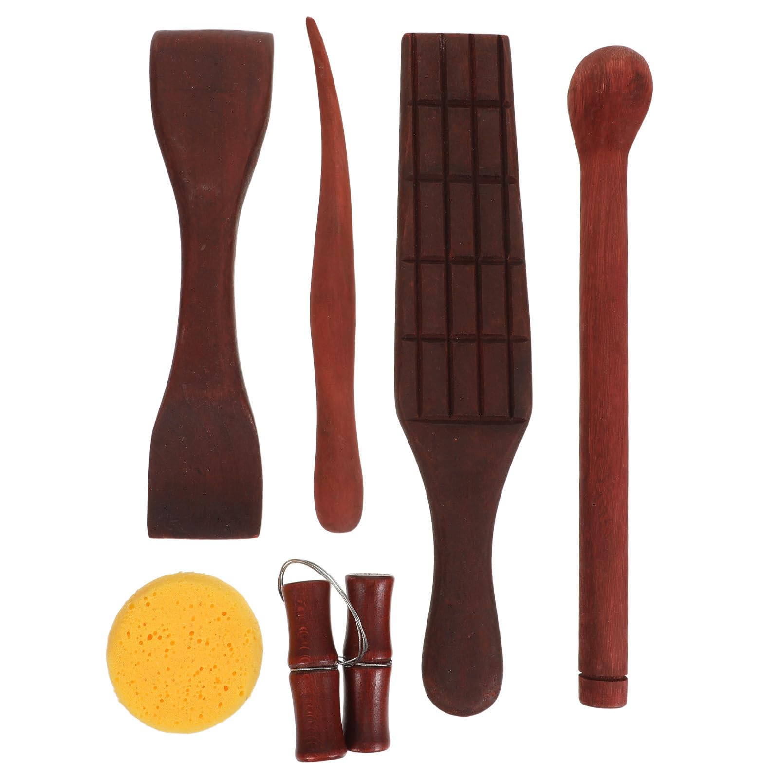 Kit di 6 Strumenti per Modellare l'argilla: Aghi per Intaglio ad Anello e Strumento per Texture a Paletta - Materiali Essenziali per la Lavorazione dell'argilla polimerica ad