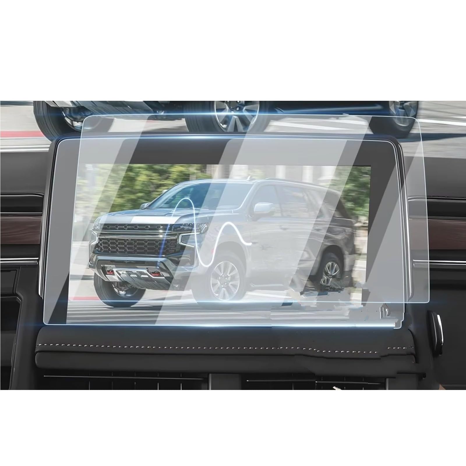 Compatible avec GMC Yukon 2021, 2022, 2023 et 2024 : Film Protecteur d'écran en Verre trempé pour GPS de Voiture de 10,2 Pouces.