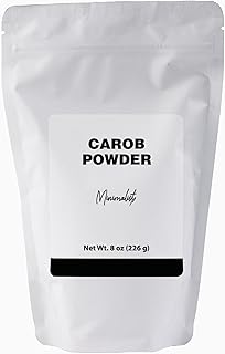 Minimalist Carob Powder, Ideal for Baking and Smoothies, Packaged for Convenience in a Resealable Bag (8 Ounce)