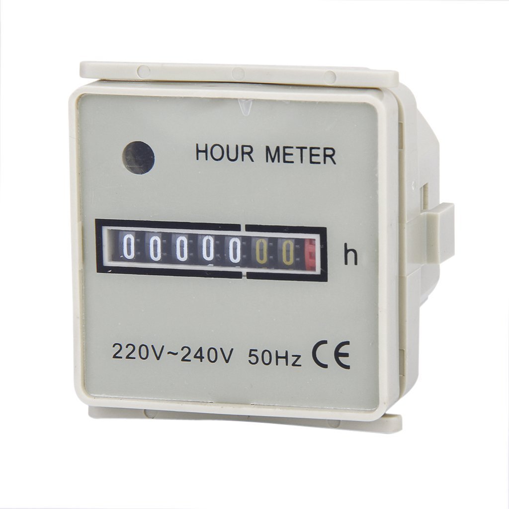 Hm-01 Ac Square Digital Gauge Hour Meter AC 220-240 V