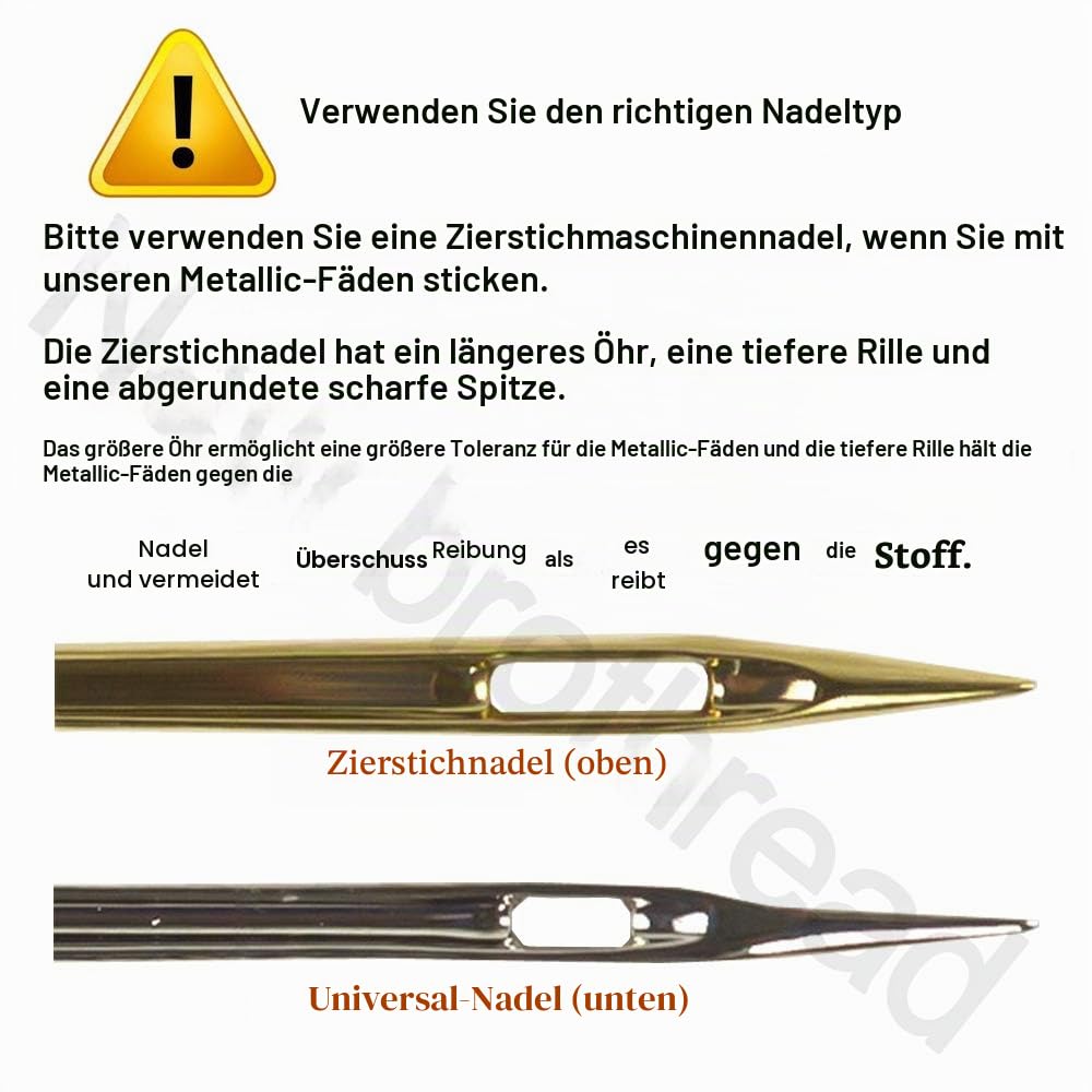 New brothread 20 Sortierte Farben Metallic Maschinen Stickgarn 500M für Computerized Stickerei und Dekoratives Nähen
