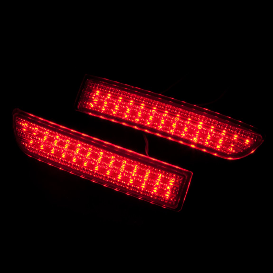 Amazon | LEDリフレクター アルファード 10系 レッド CAR-REF-LI1 