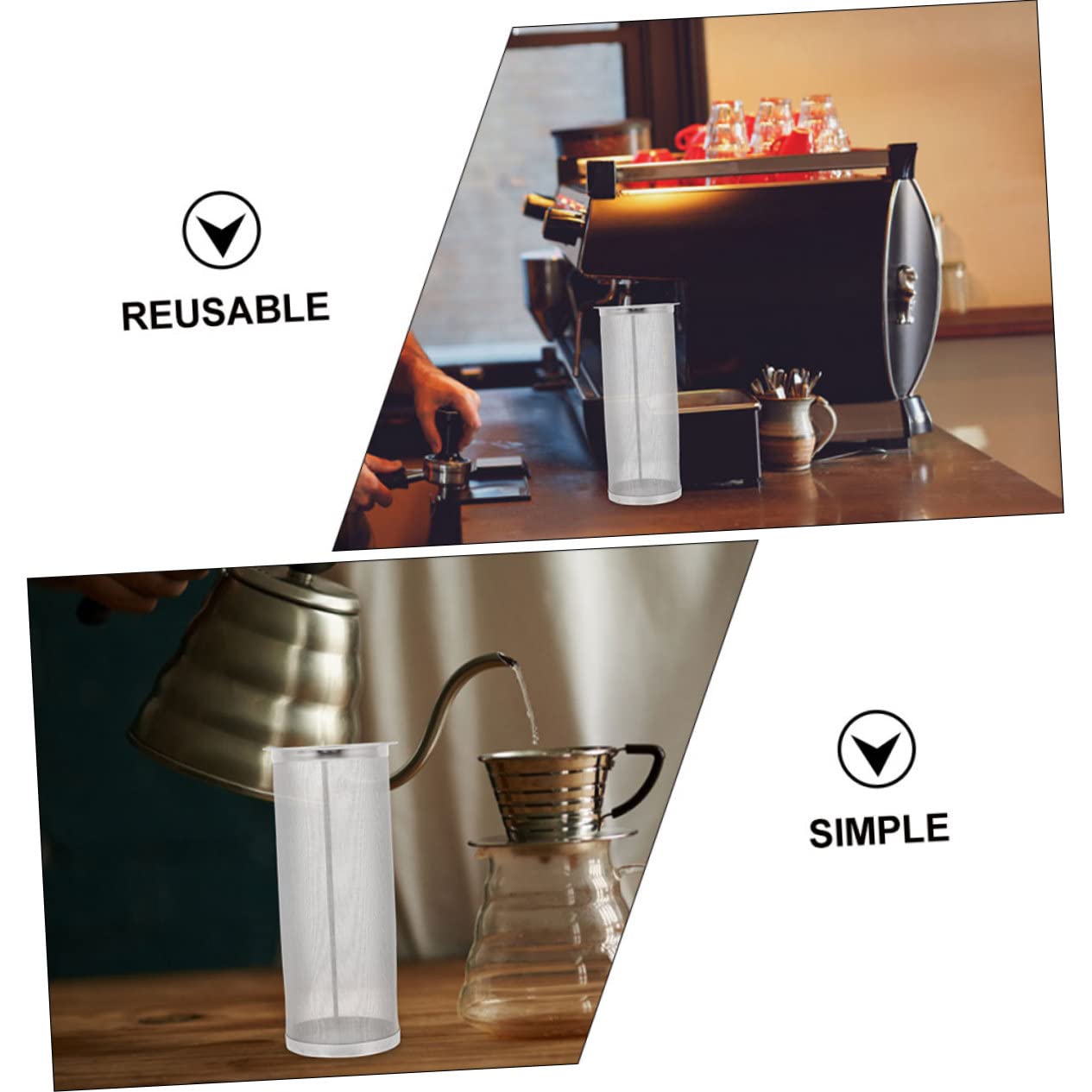 Infusor Colador de Café Frío de Acero Inoxidable para Jarra