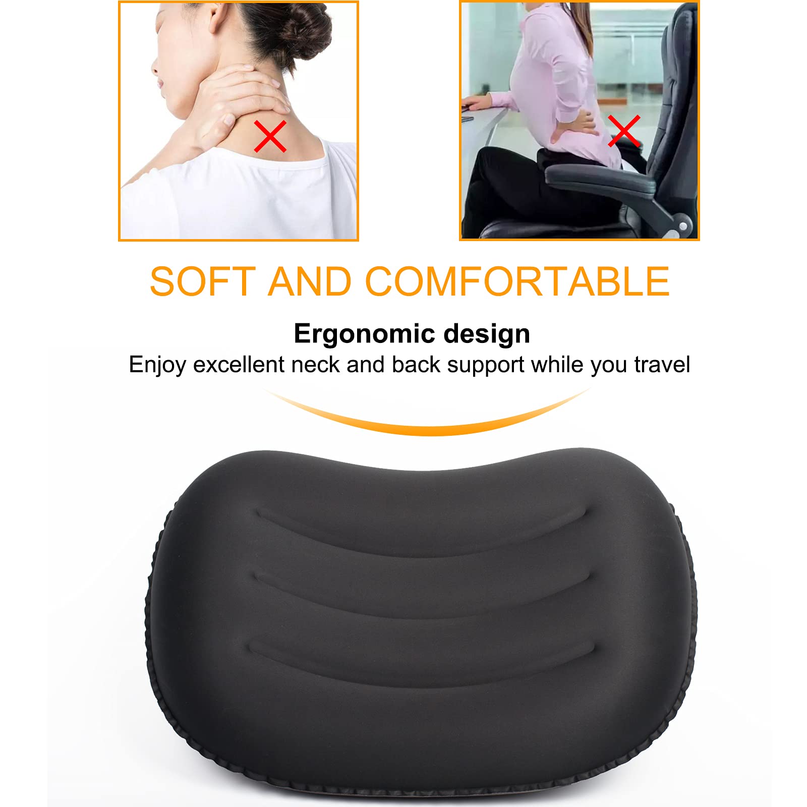 Inflatable Camping Pillows Hyfive Camping Pillows Travel Pillows - Inflatable For Sleeping Air Pillow For Pool