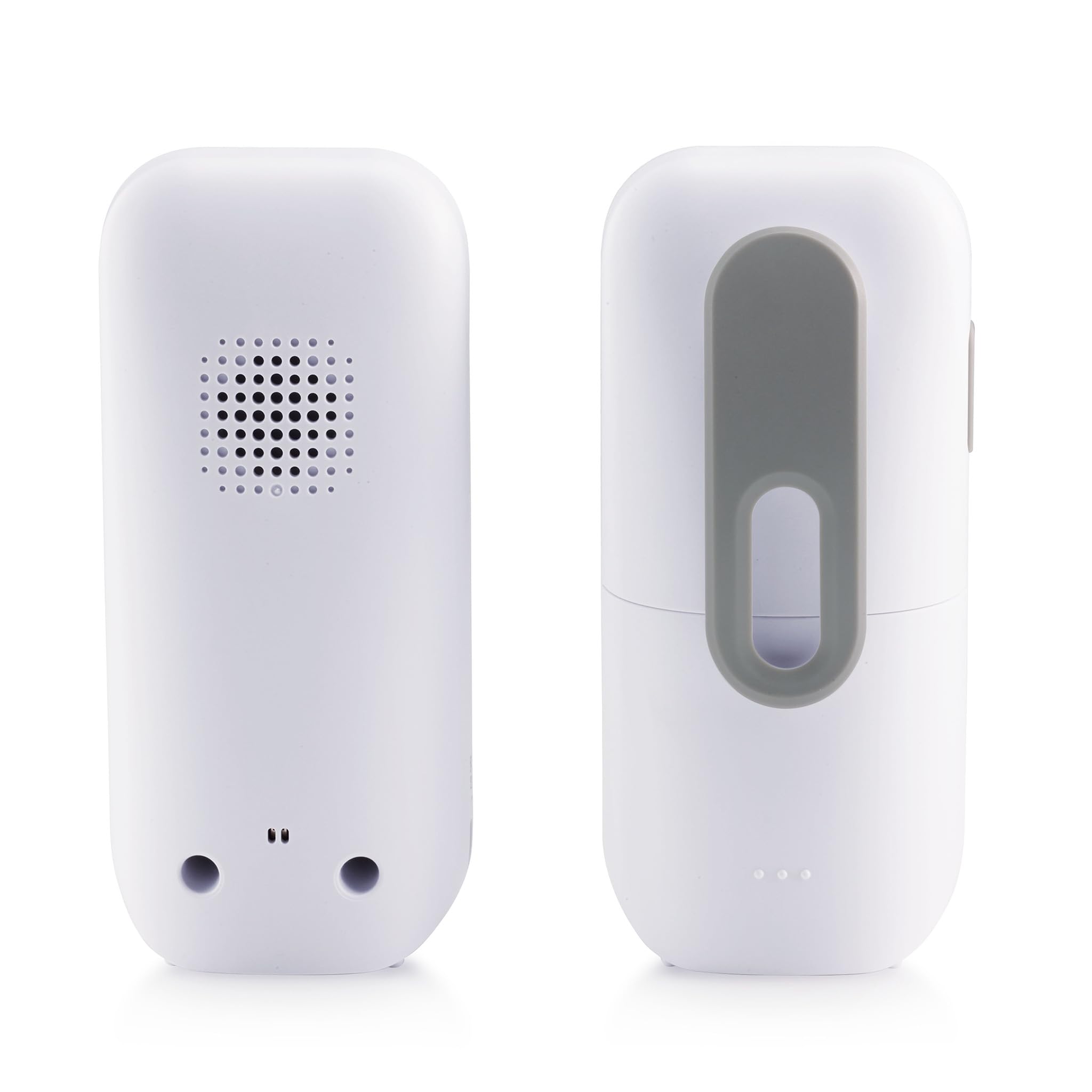 Alecto DBX135 - nowoczesna niania Full Eco Audio z krystalicznie czystym dźwiękiem DECT, długim czasem czuwania i nocną lampką - biały/szary
