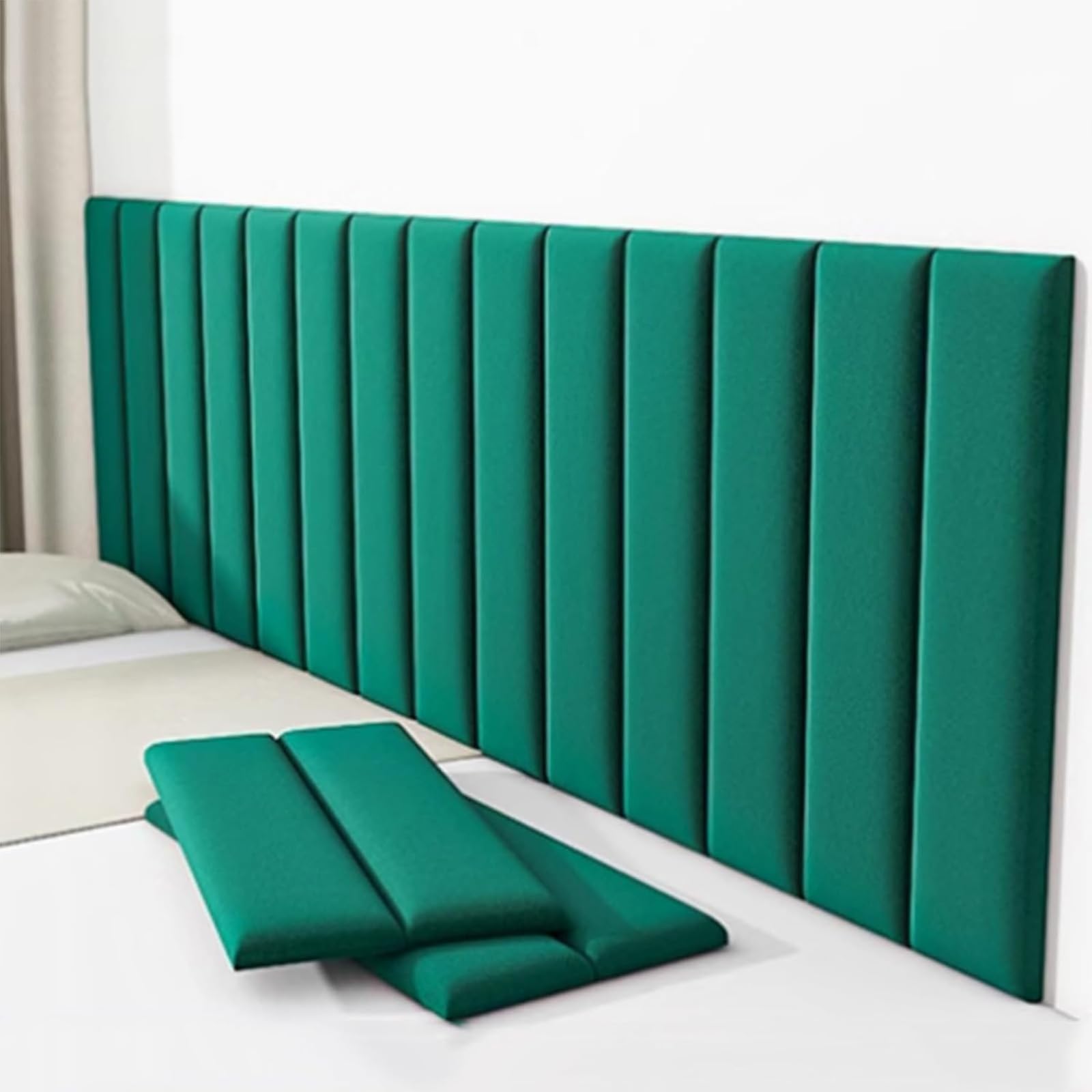 Upholstered Wall Panels Padded Wall Stickers For Bedroom, 3D Anti-Collision Wall Padding,Headboard, Self-adhesive Anti-collision Wall Padding,04,20 pcs