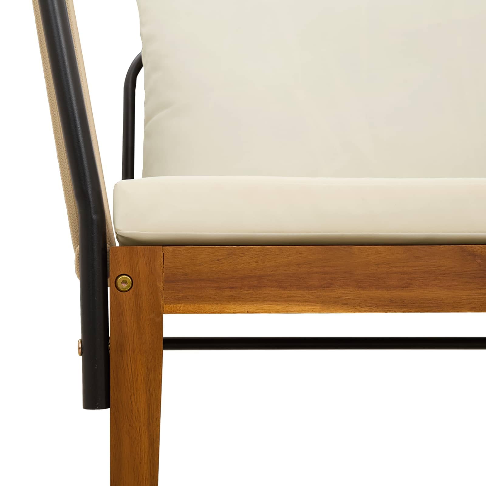 SYDE Zewnętrzna sofa segmentowa z drewna akacjowego