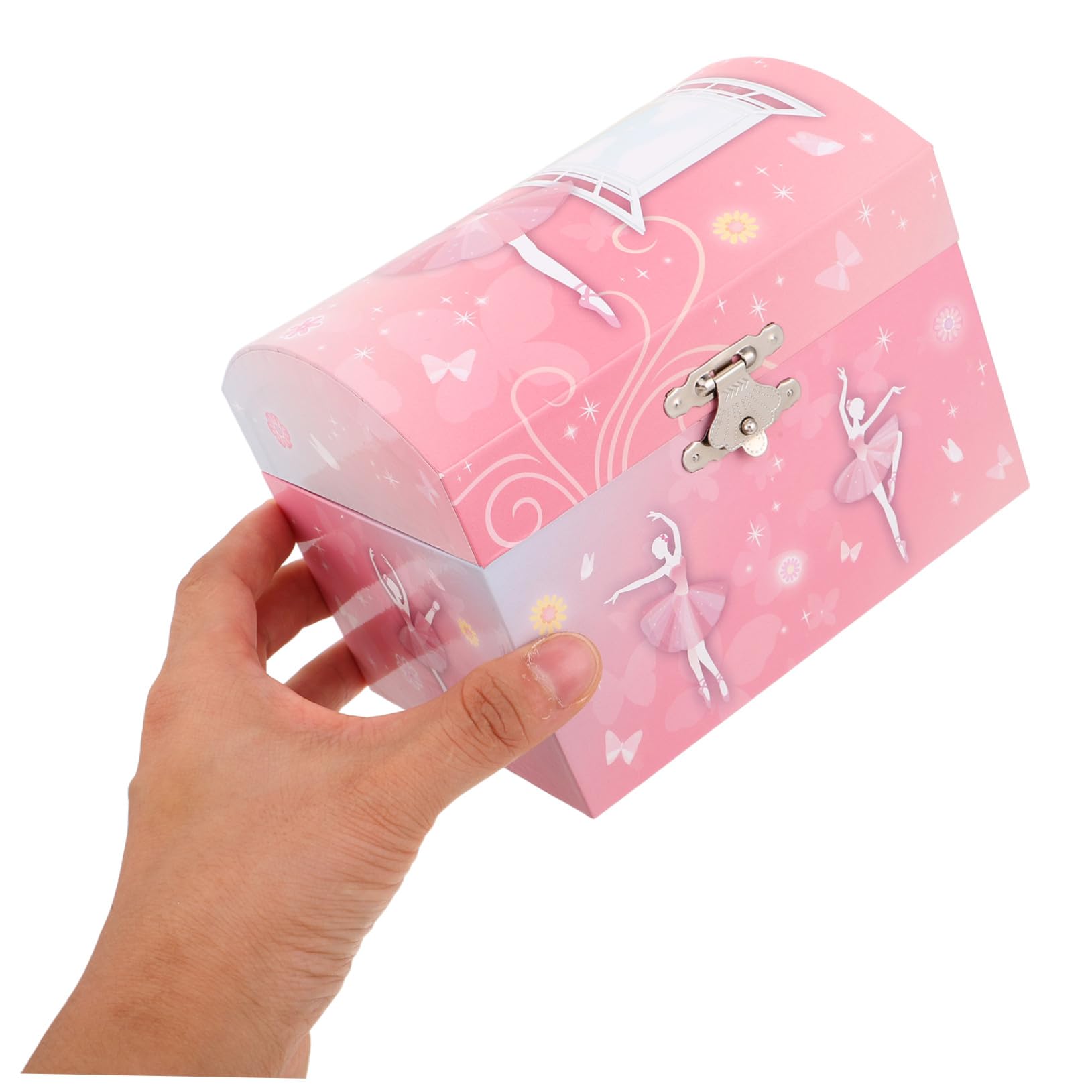 ABOOFAN Caja De Música De Ballet Para Niñas Joyero Musical Con Espejo Para Guardar Joyas Obsequio Para Cumpleaños Infantil o Fiesta De Ballet