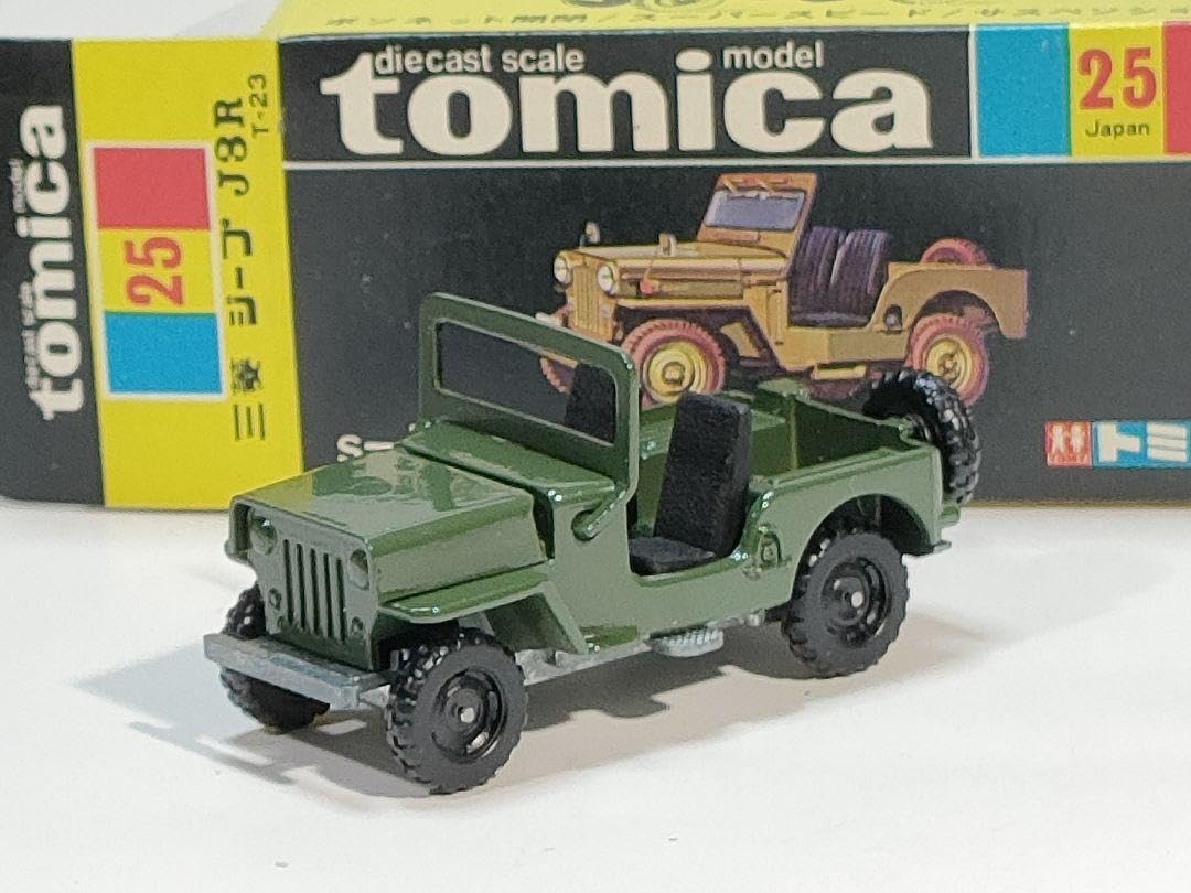 黒箱トミカ 25 三菱JEEP J3R　美品　日本製 Amazon | 黒箱トミカ 25 三菱JEEP J3R 日本製 | ミニカー・ダイ